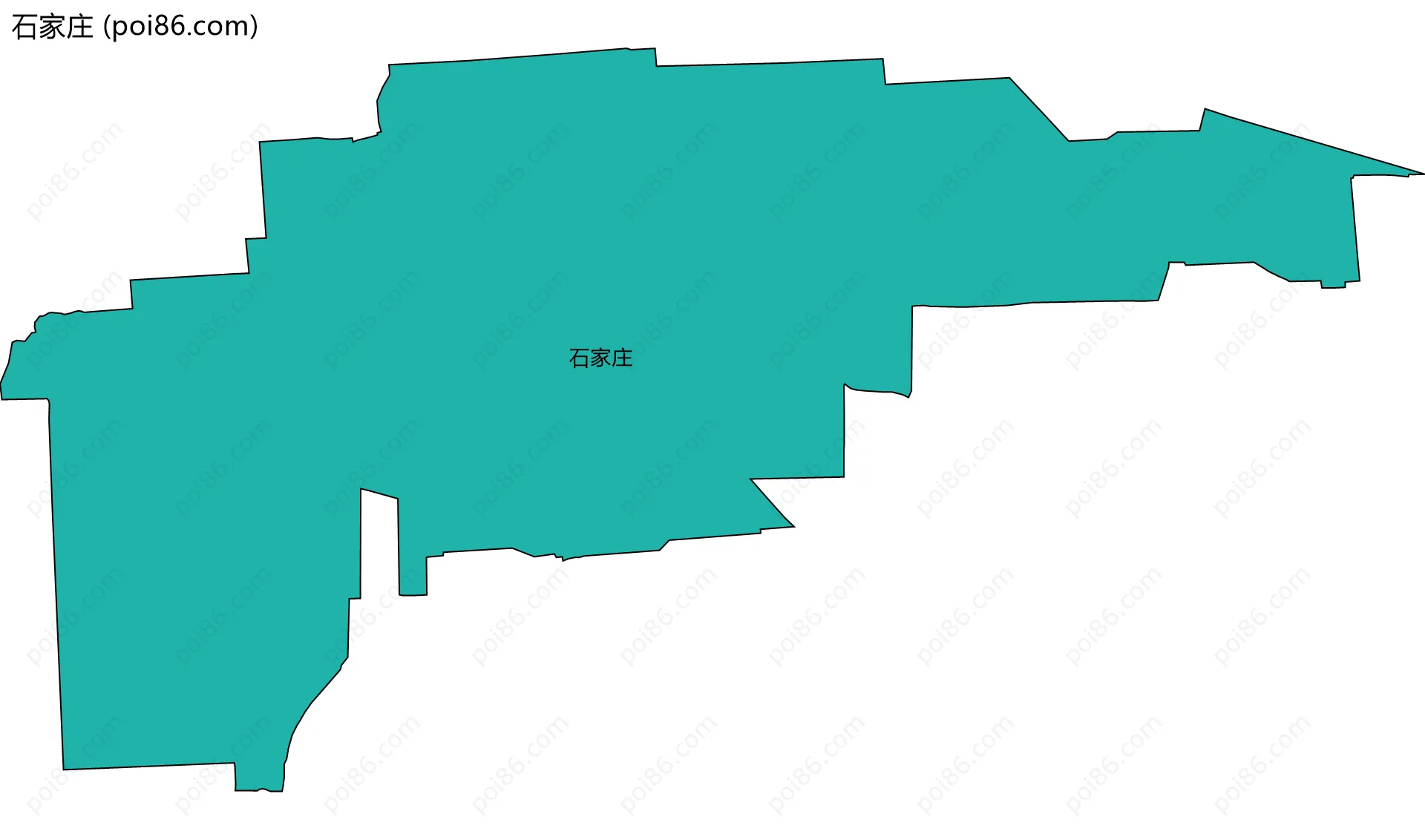石家庄边界地图