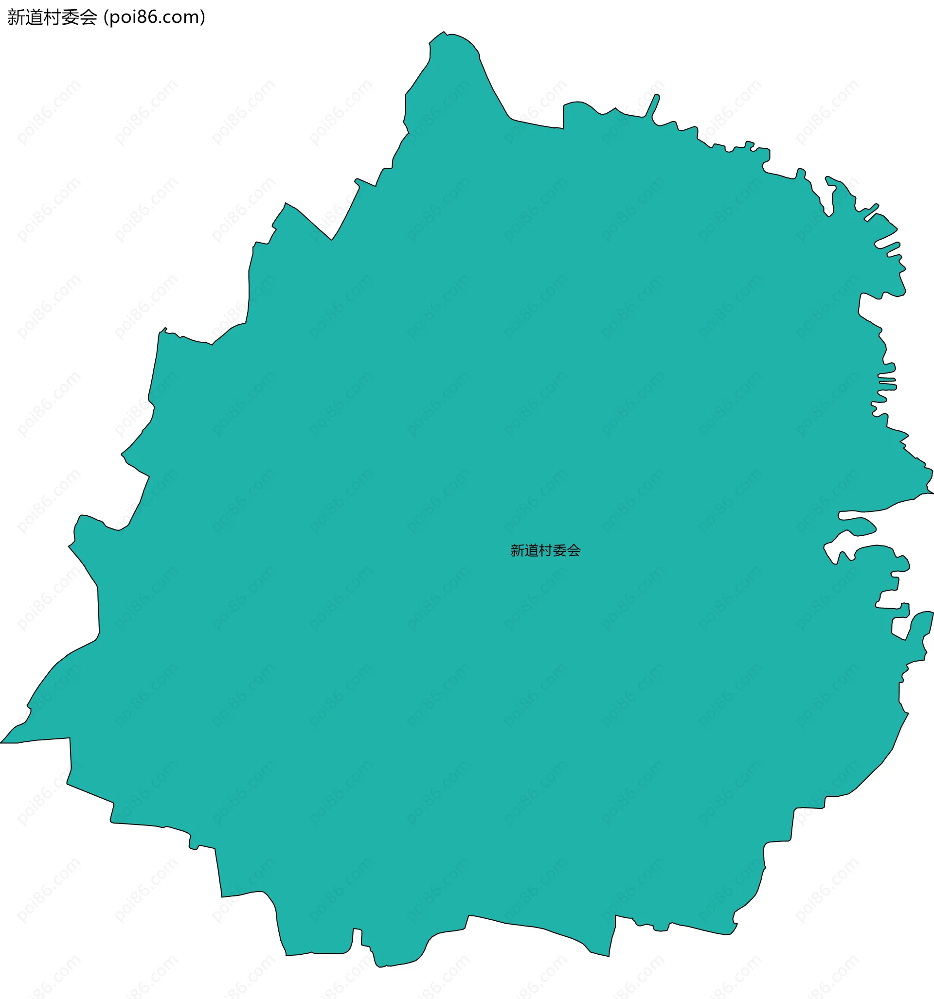 新道村委会边界地图