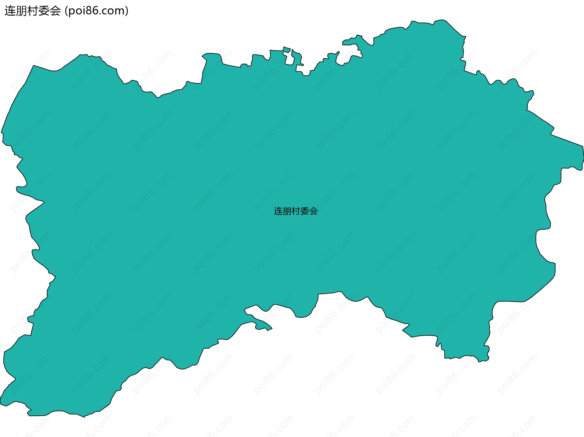 连朋村委会边界地图