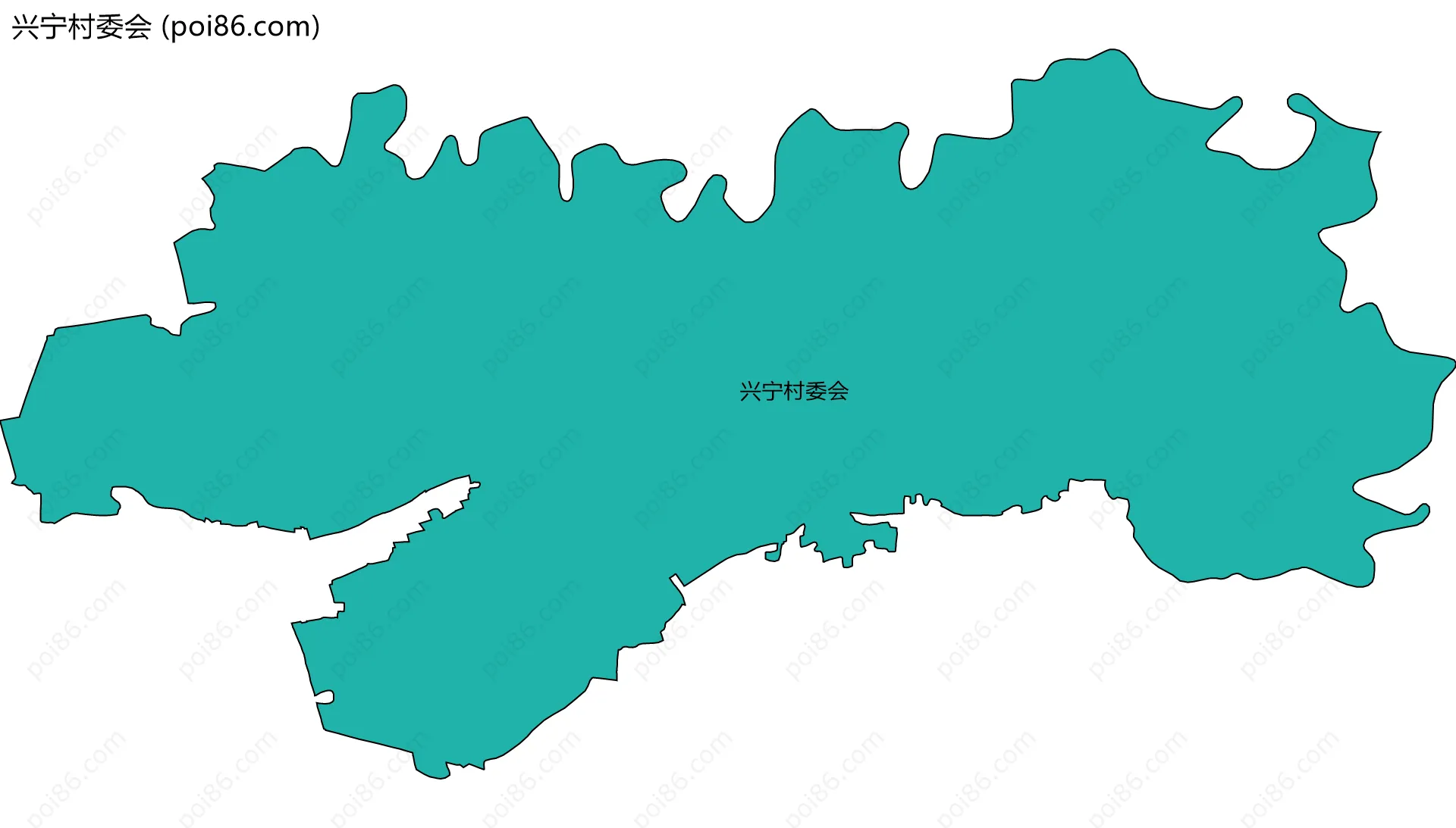 兴宁村委会边界地图