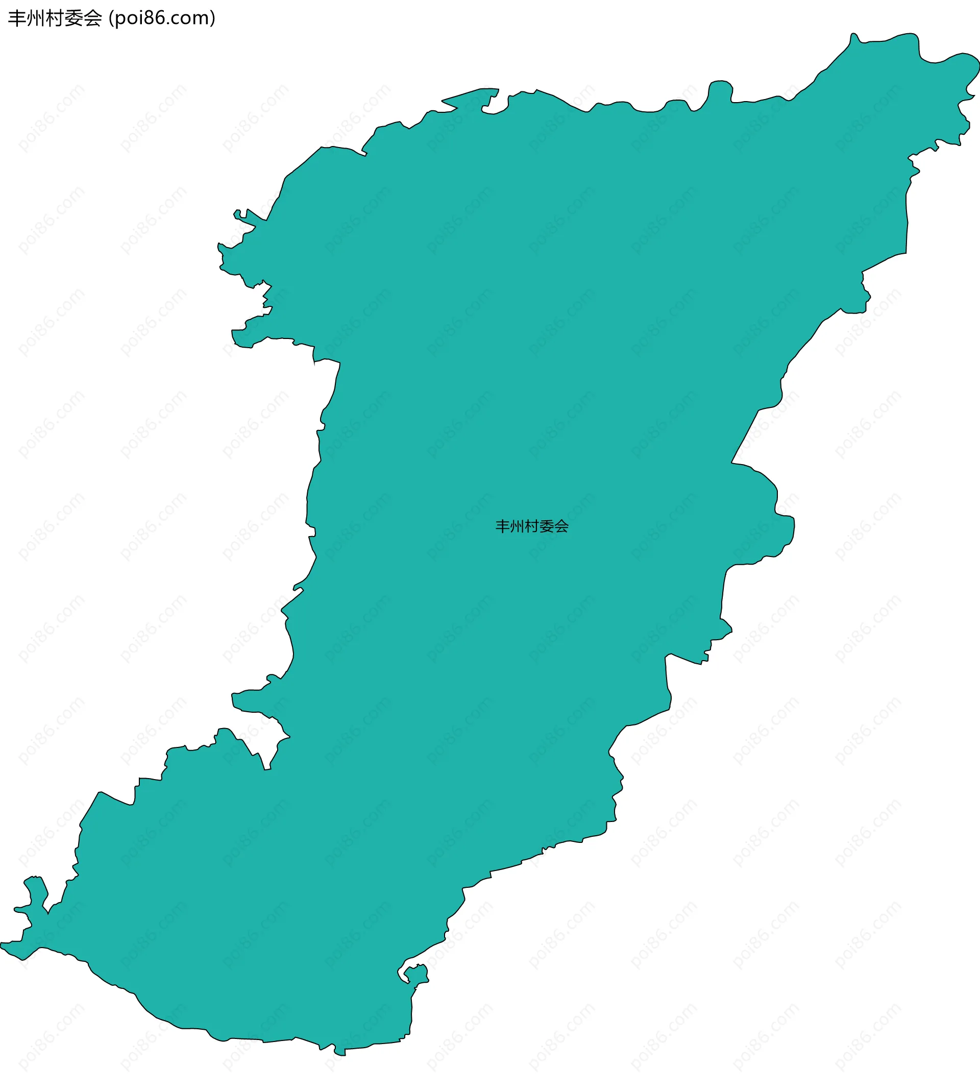 丰州村委会边界地图