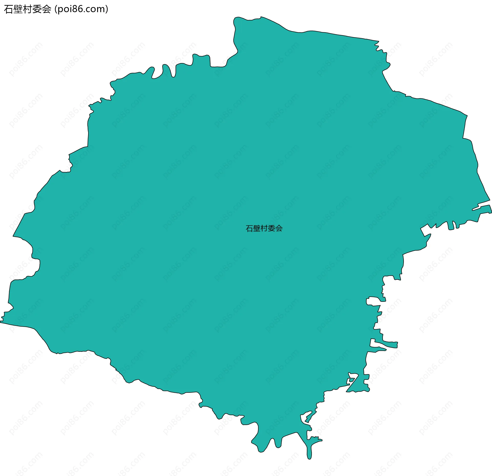 石壁村委会边界地图