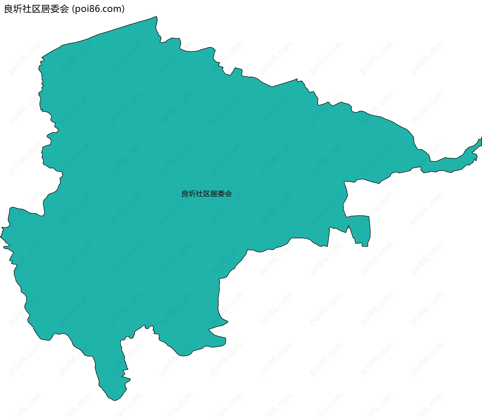 良圻社区居委会边界地图