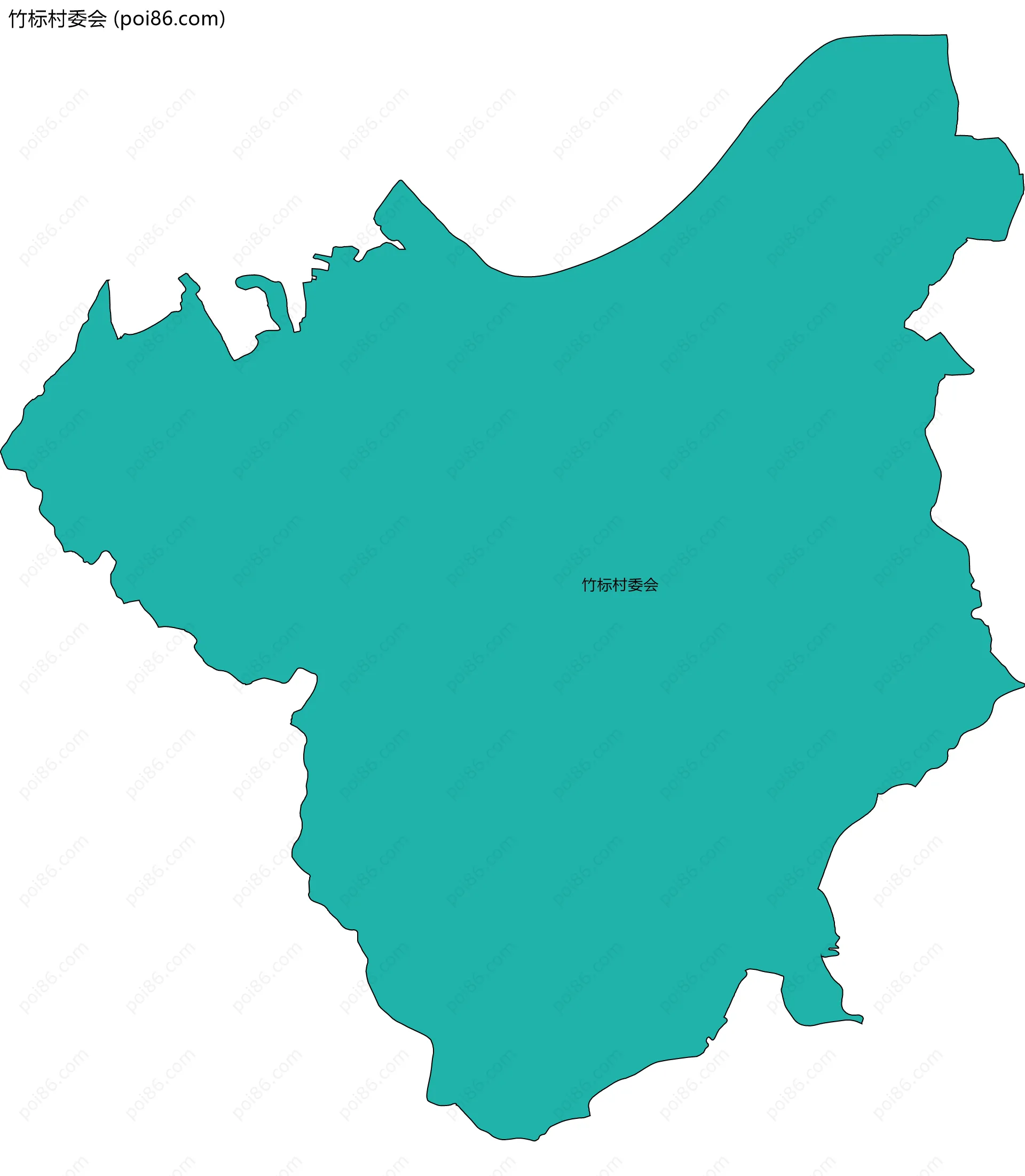 竹标村委会边界地图