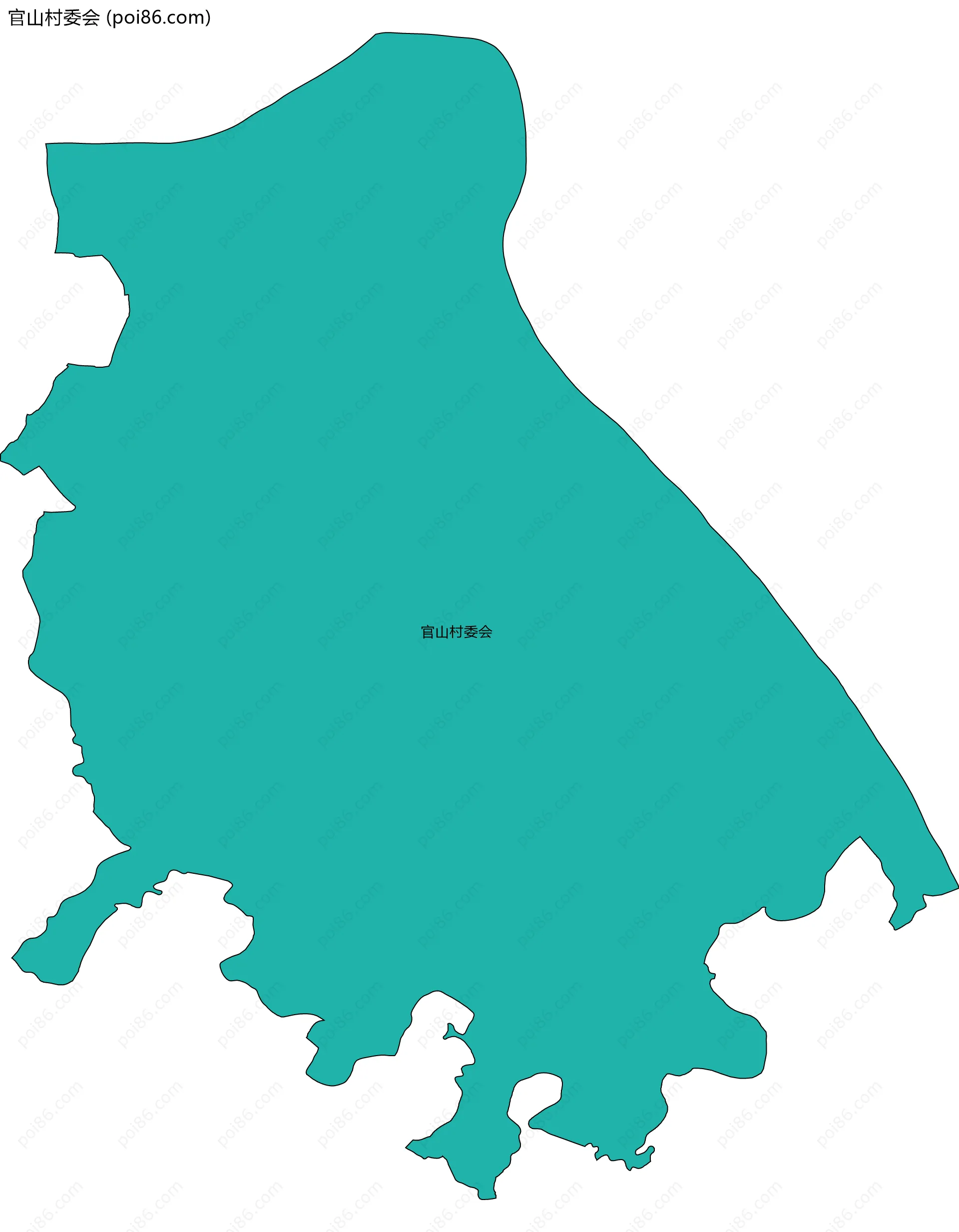 官山村委会边界地图