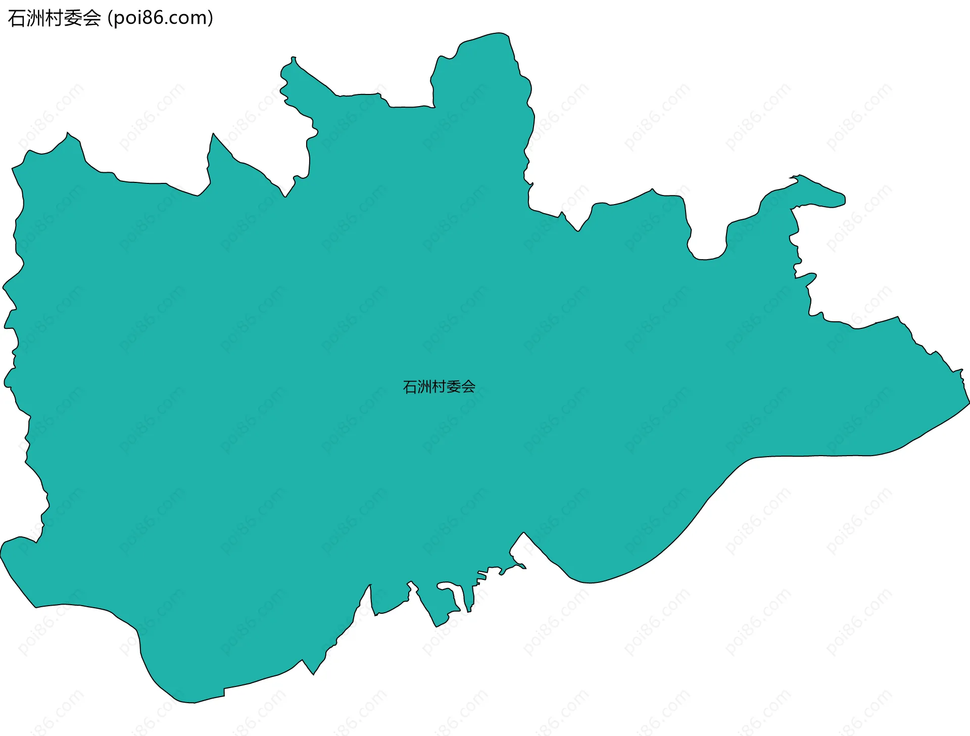 石洲村委会边界地图