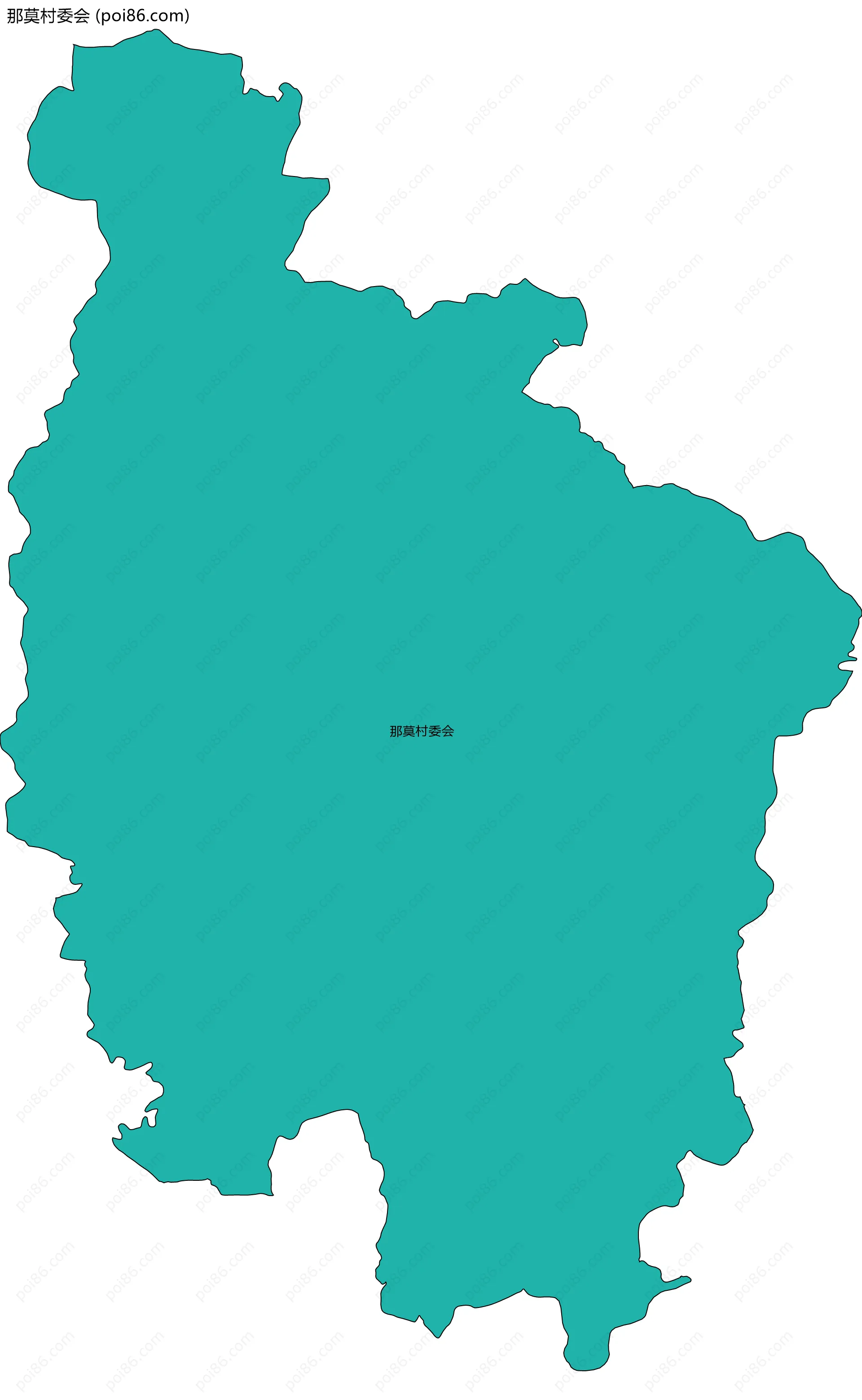 那莫村委会边界地图