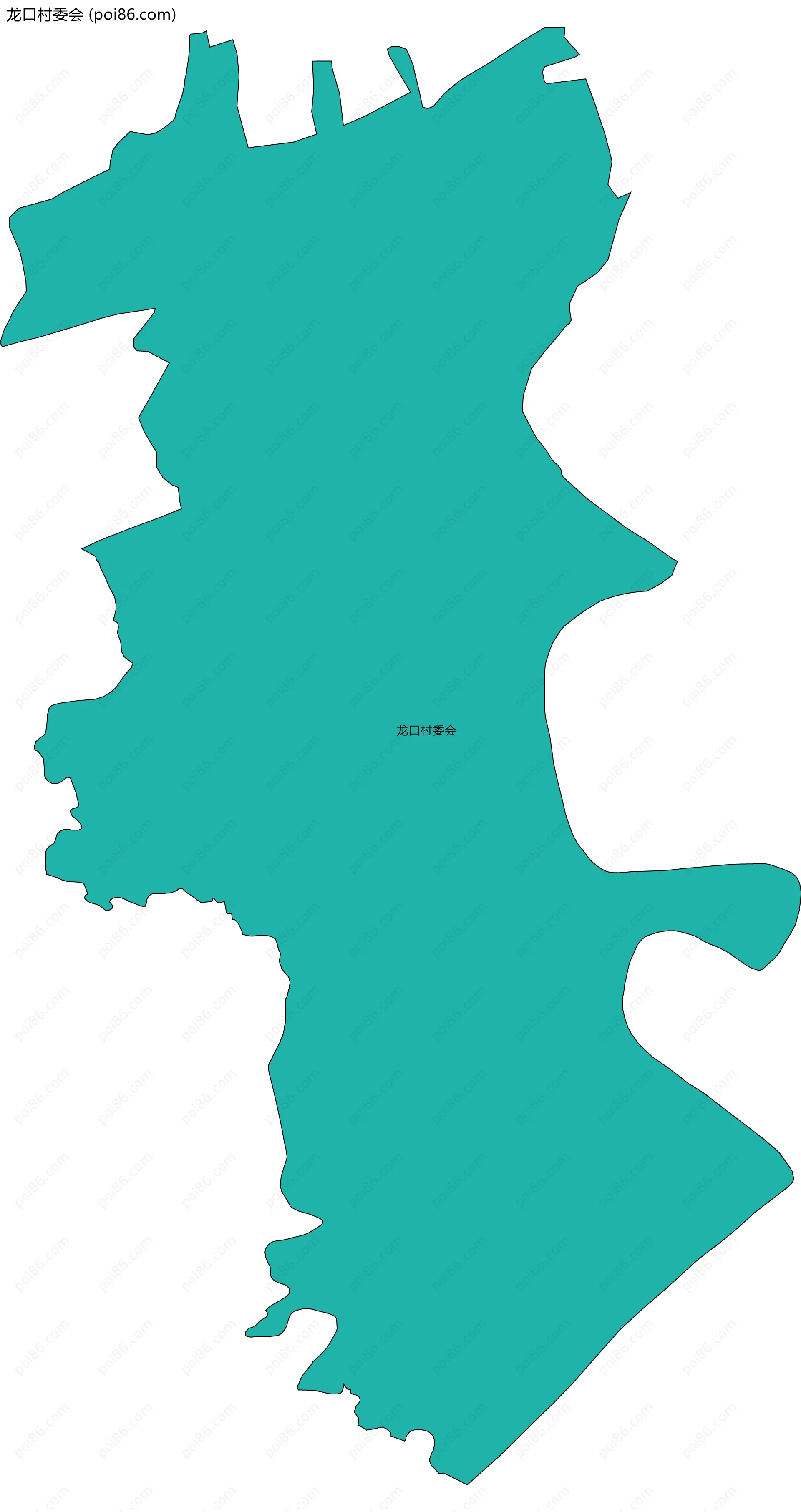 龙口村委会边界地图