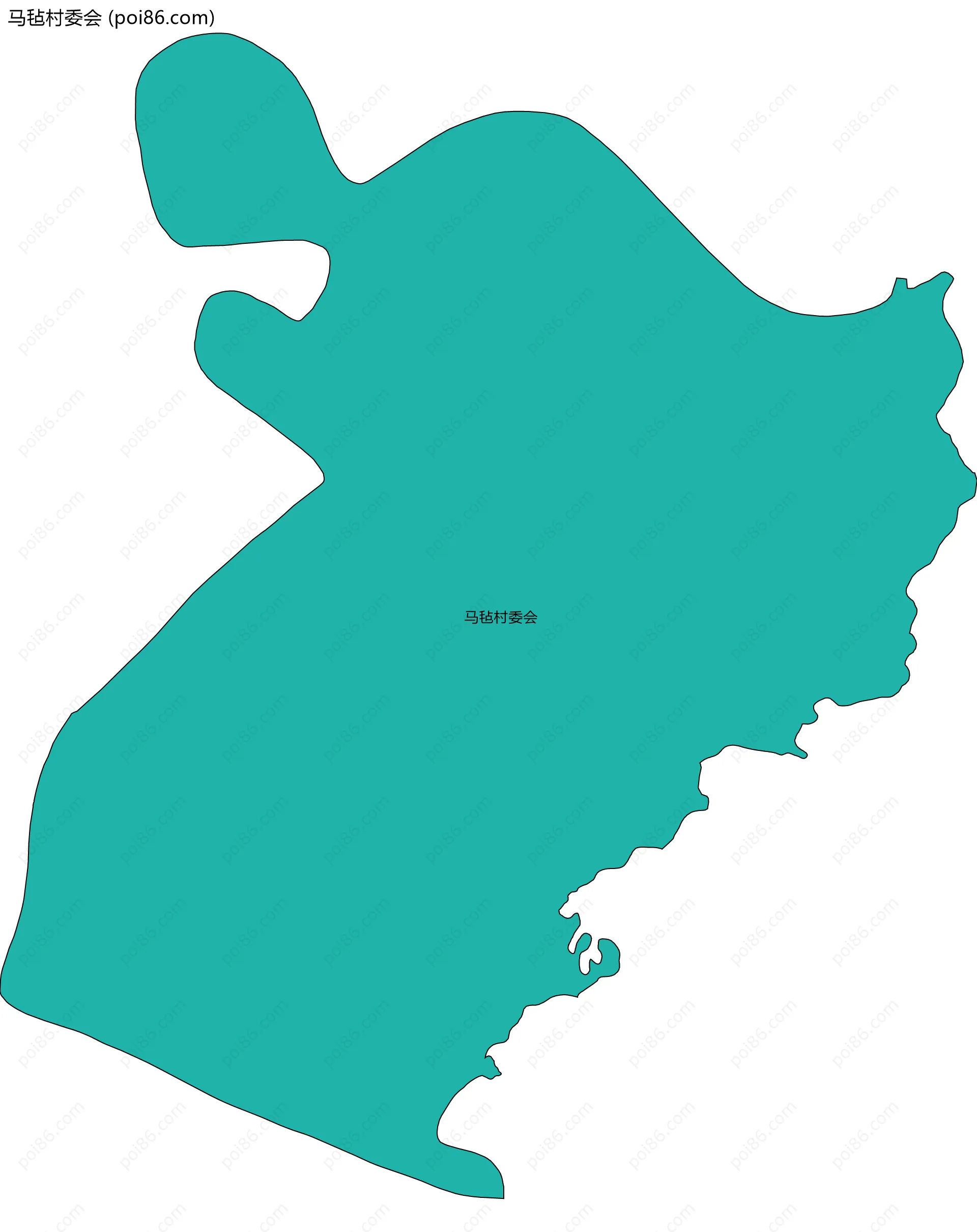 马毡村委会边界地图