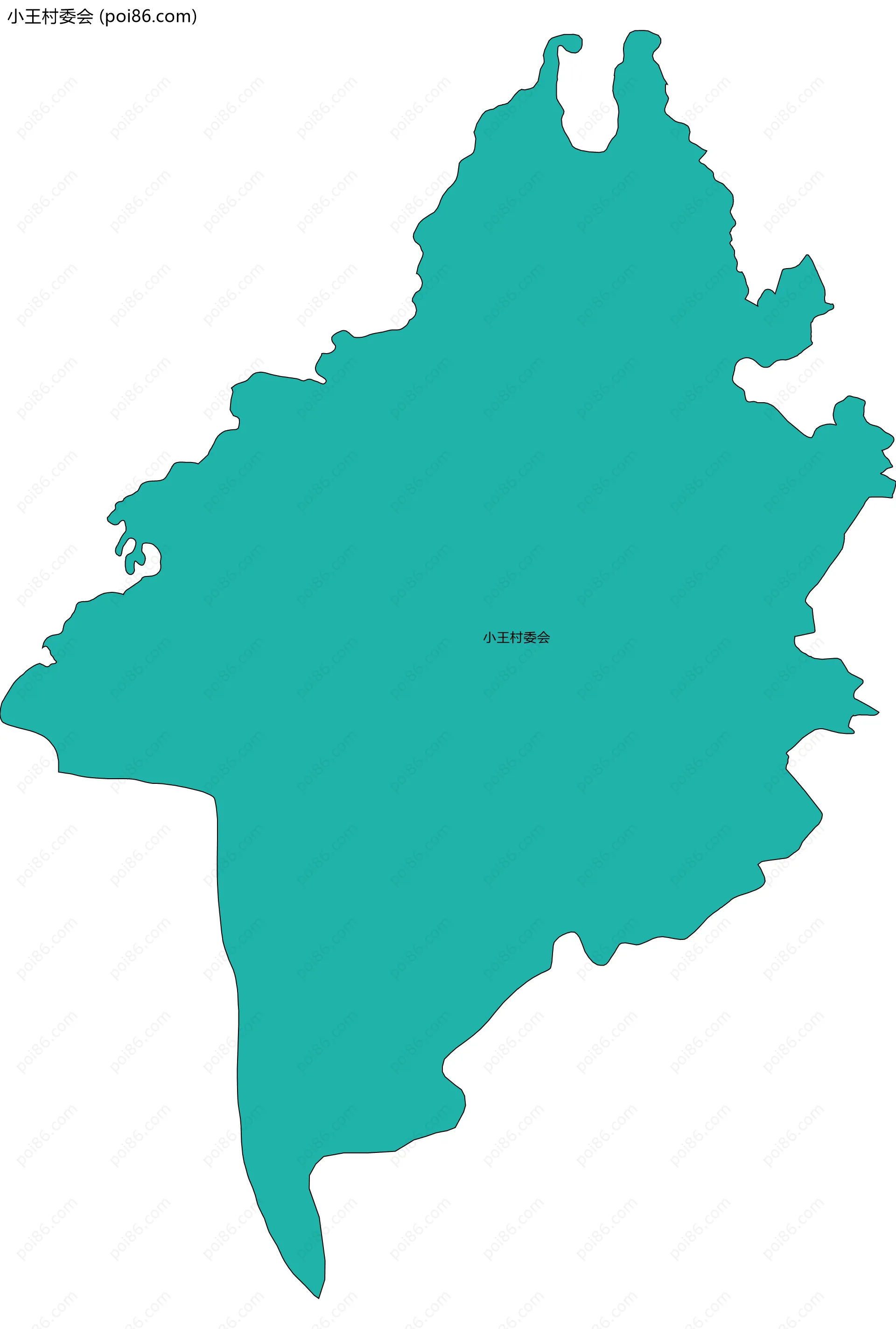 小王村委会边界地图