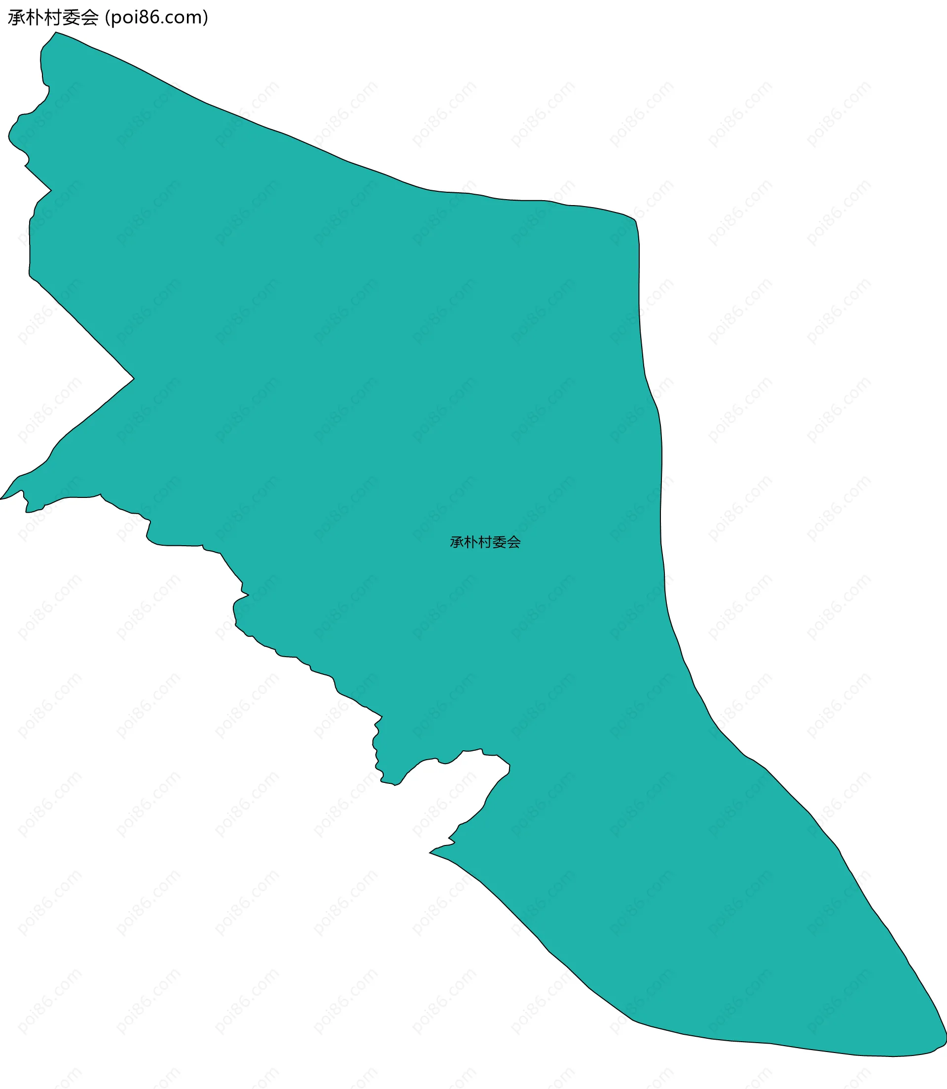 承朴村委会边界地图