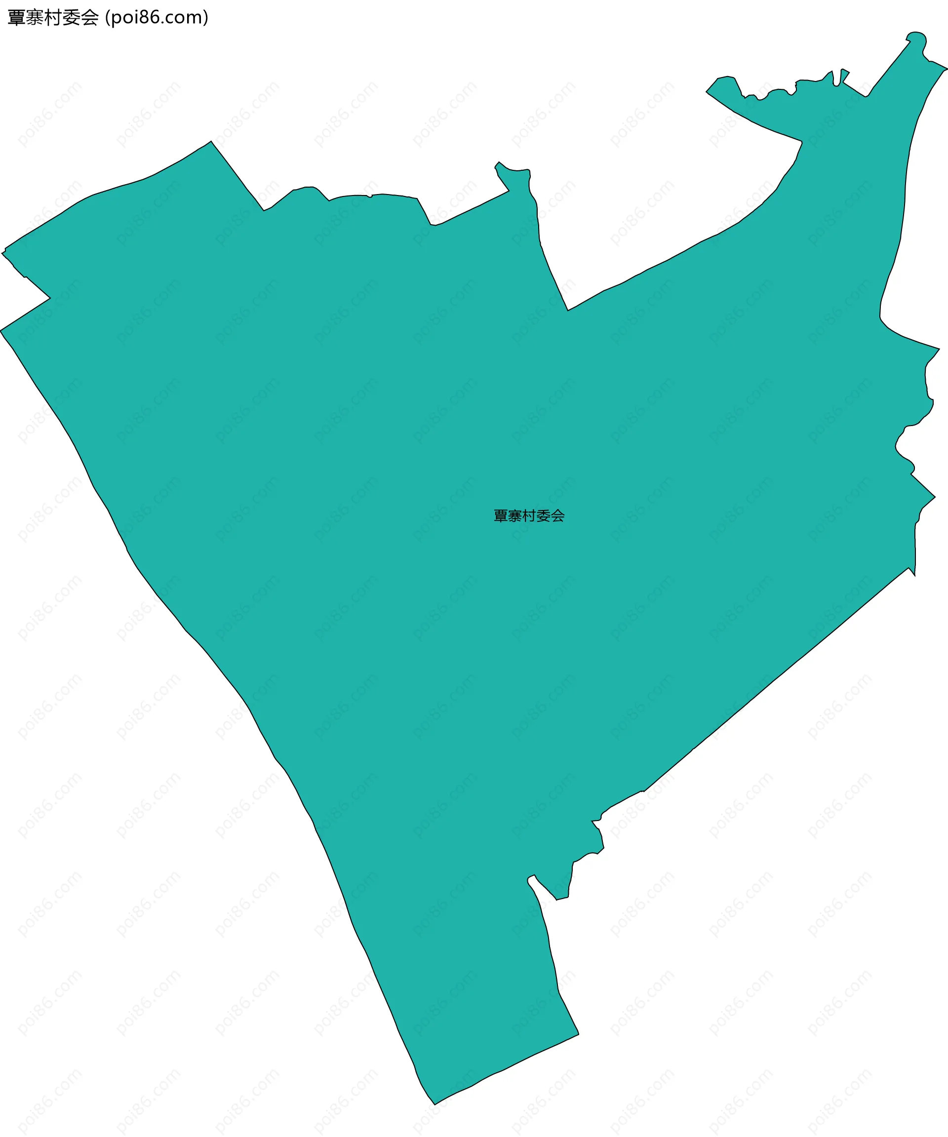 覃寨村委会边界地图