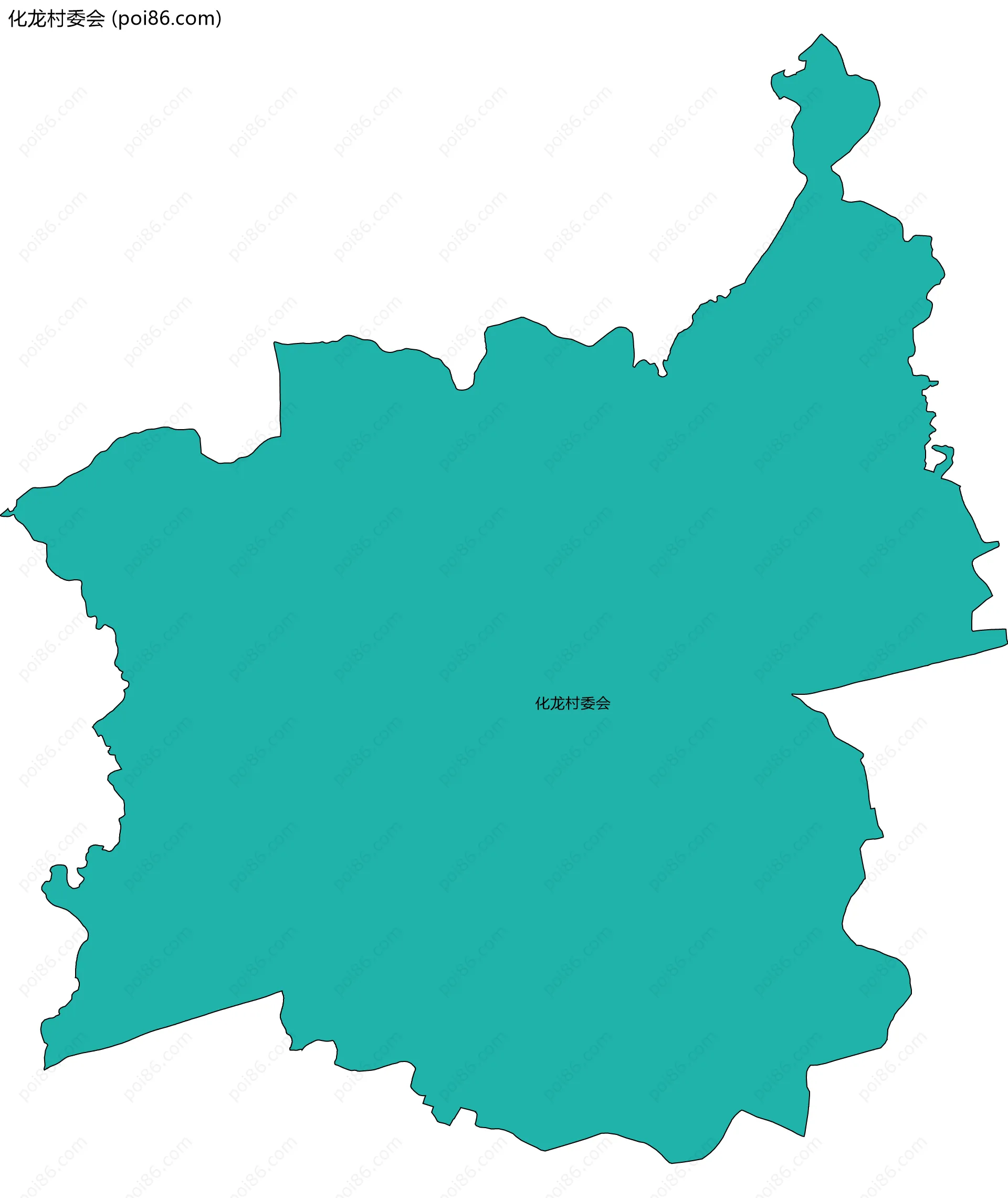 化龙村委会边界地图