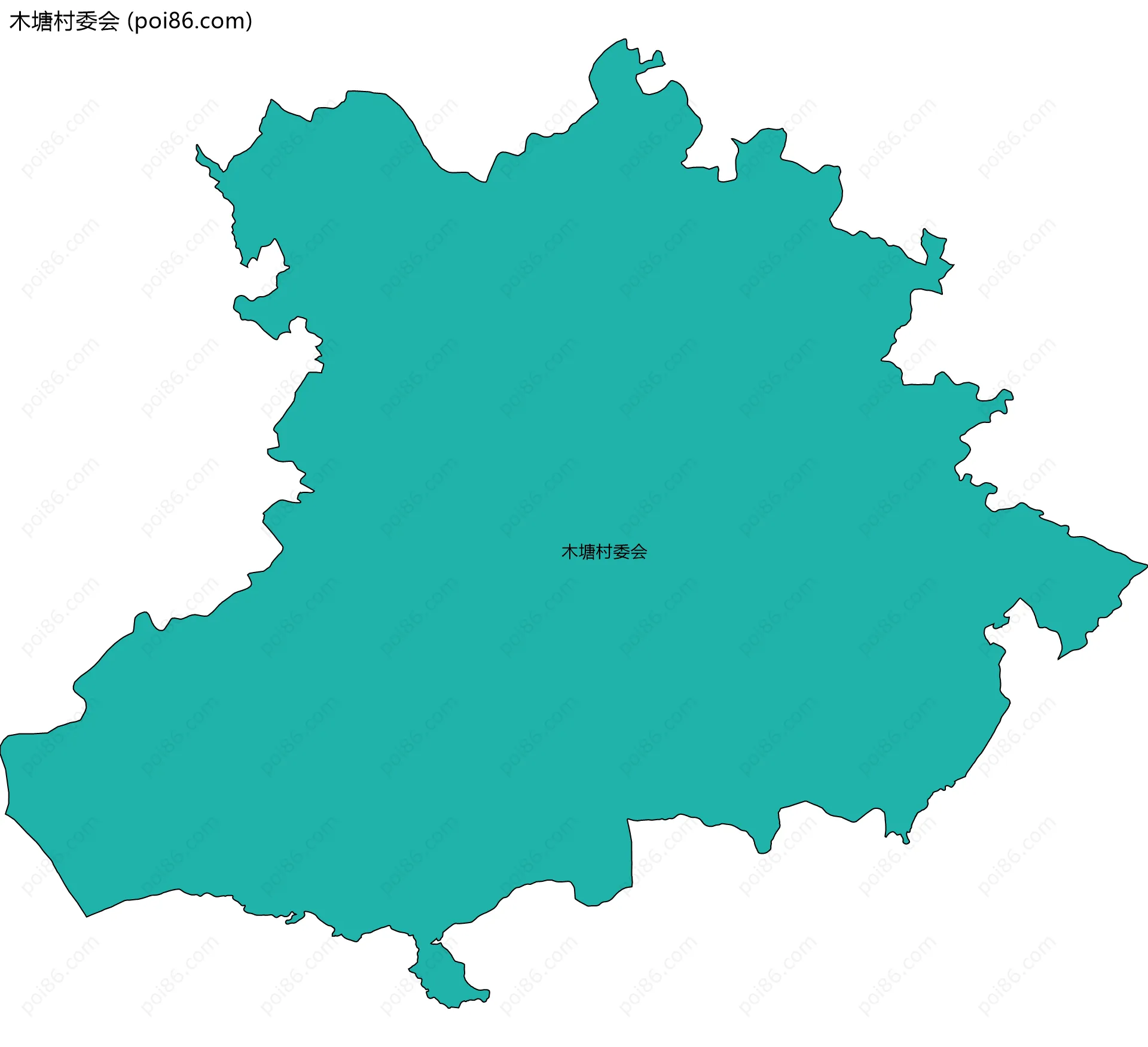 木塘村委会边界地图