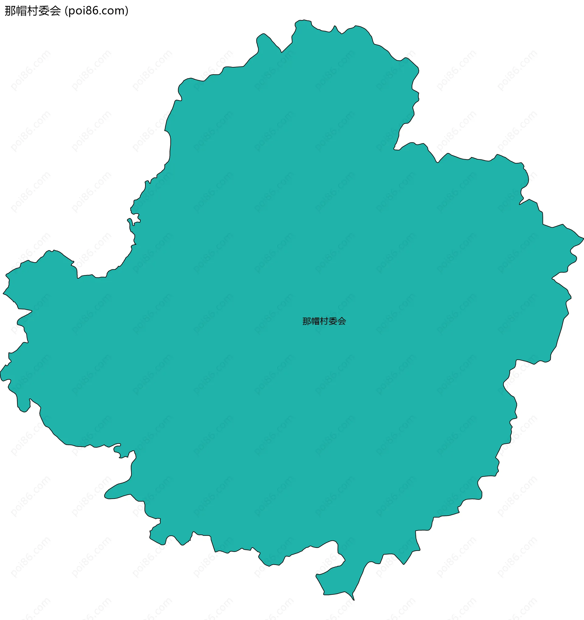 那帽村委会边界地图