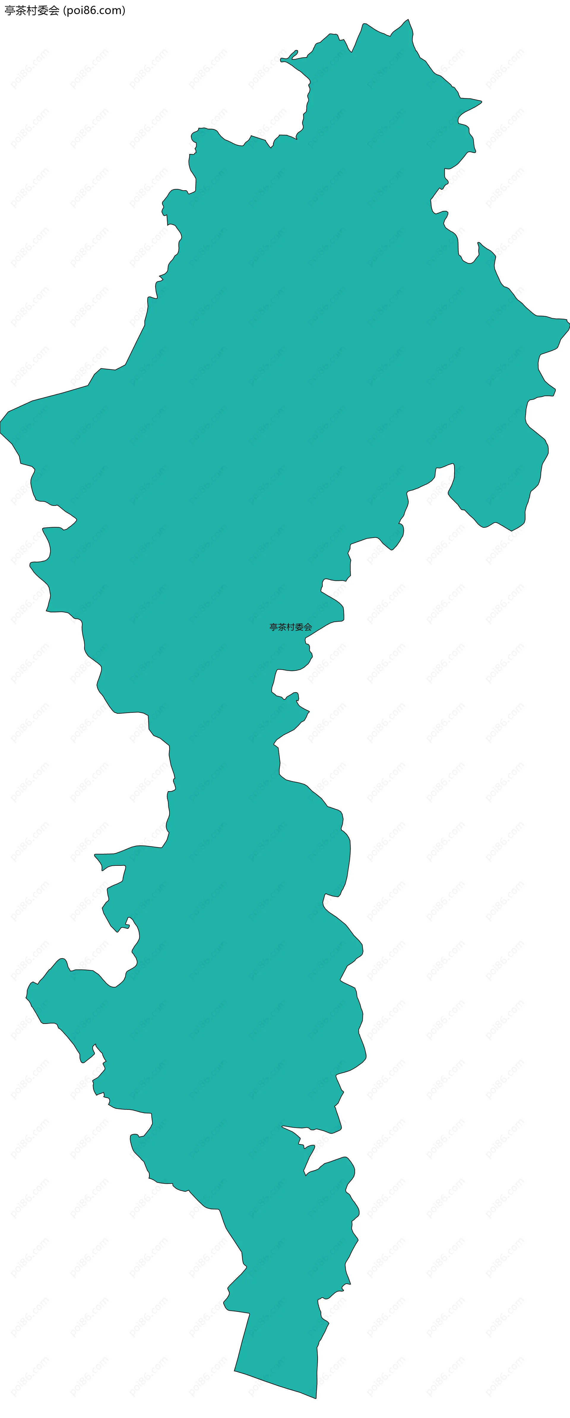 亭茶村委会边界地图