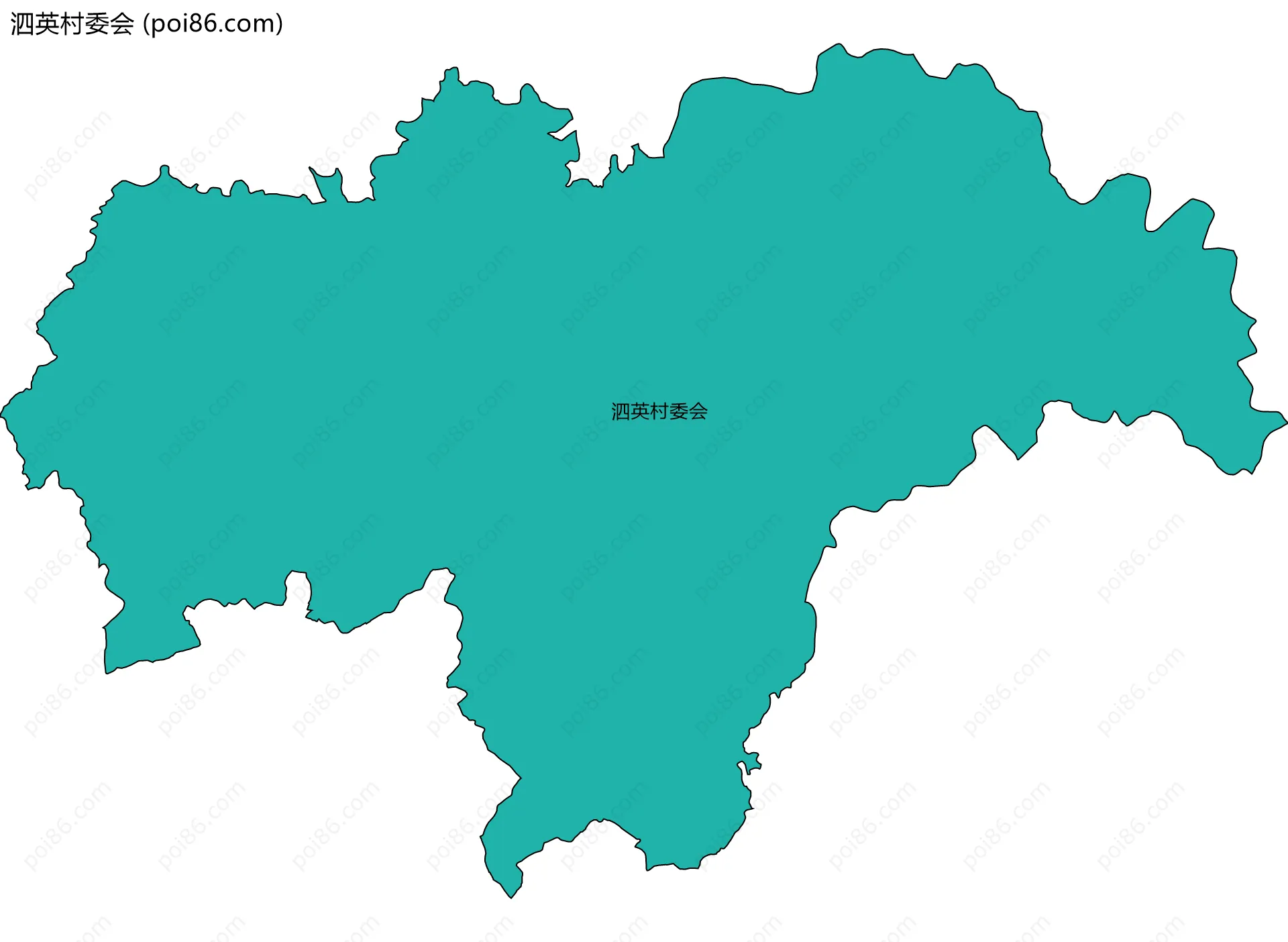 泗英村委会边界地图