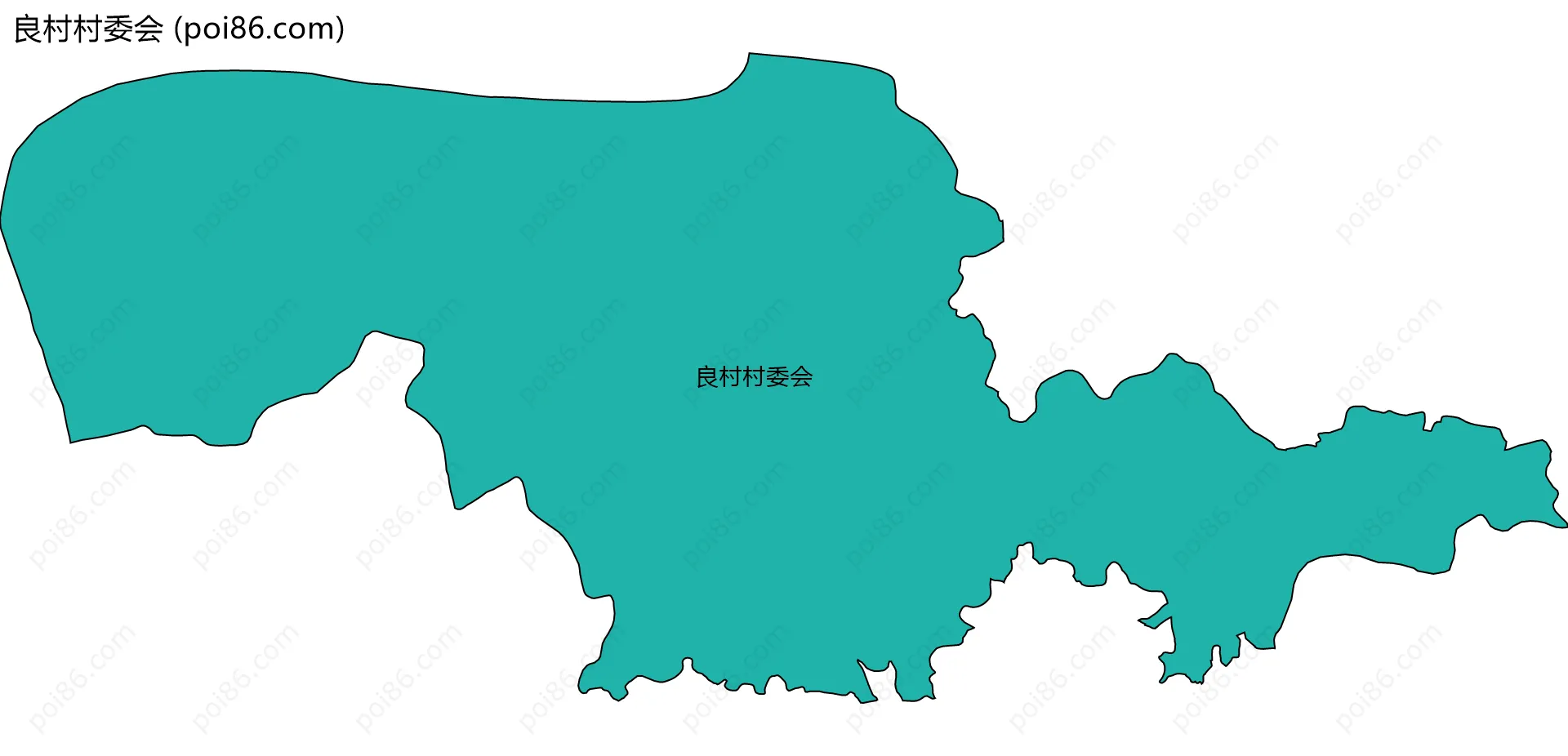 良村村委会边界地图