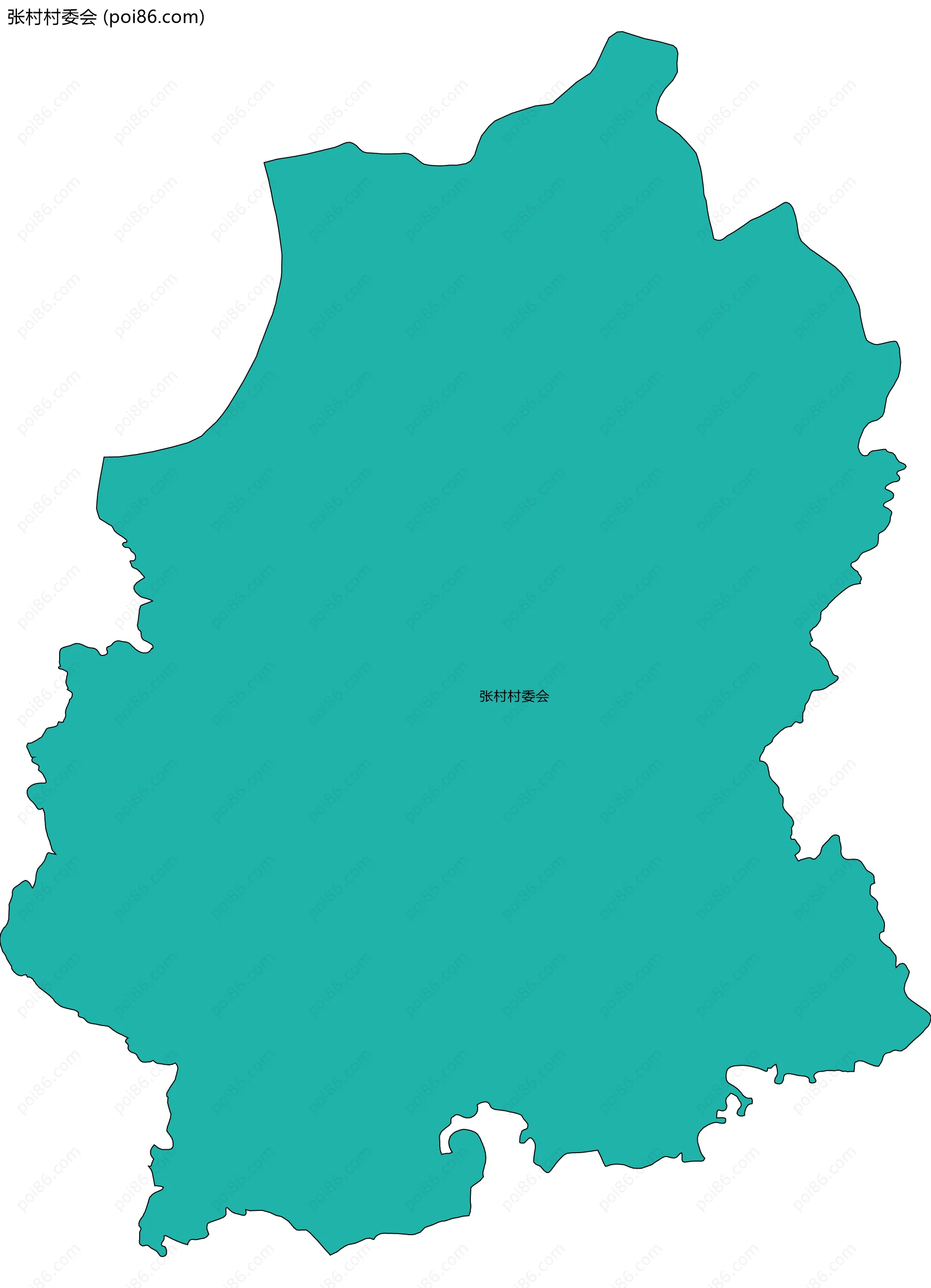 张村村委会边界地图