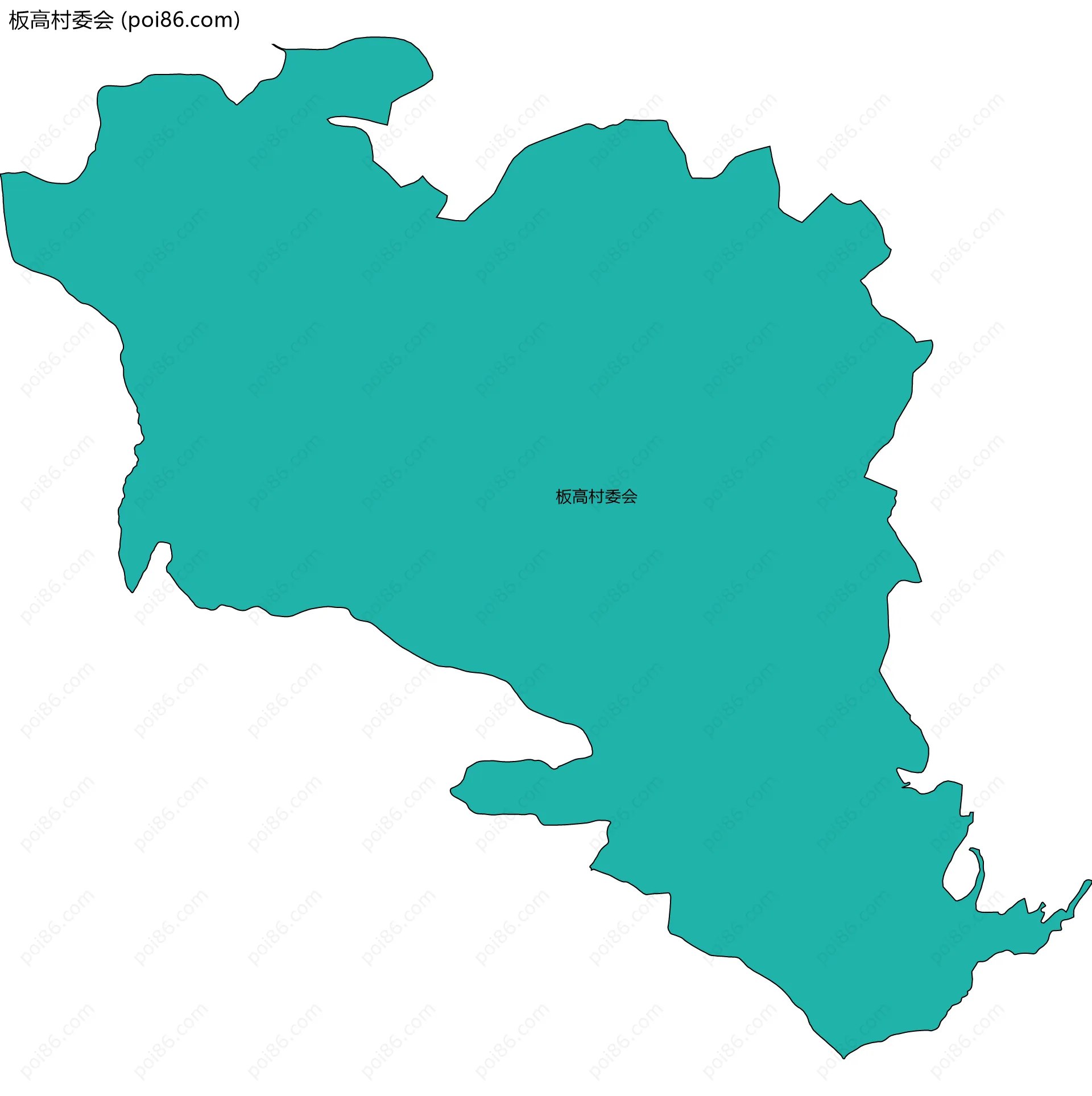 板高村委会边界地图