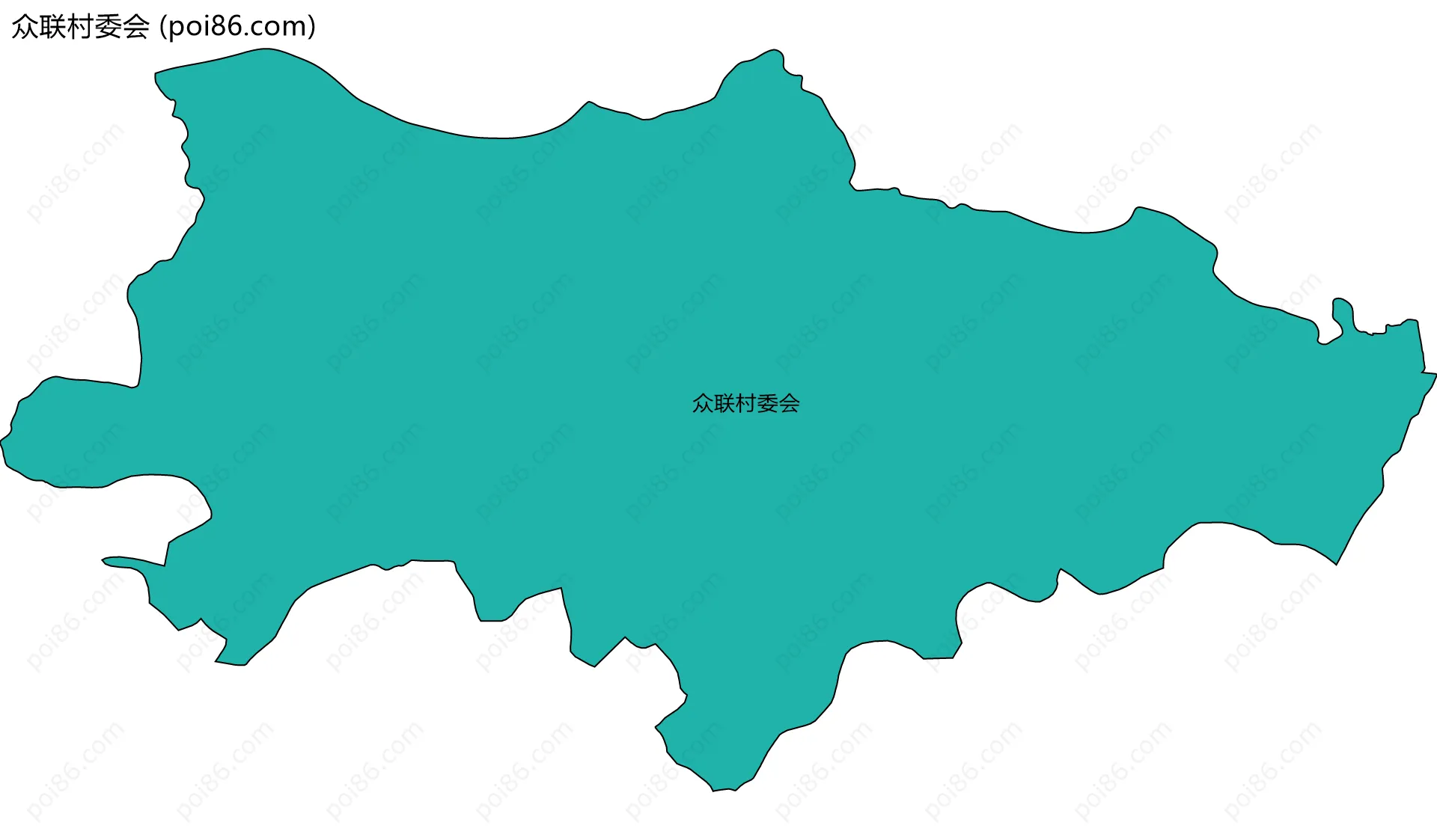 众联村委会边界地图