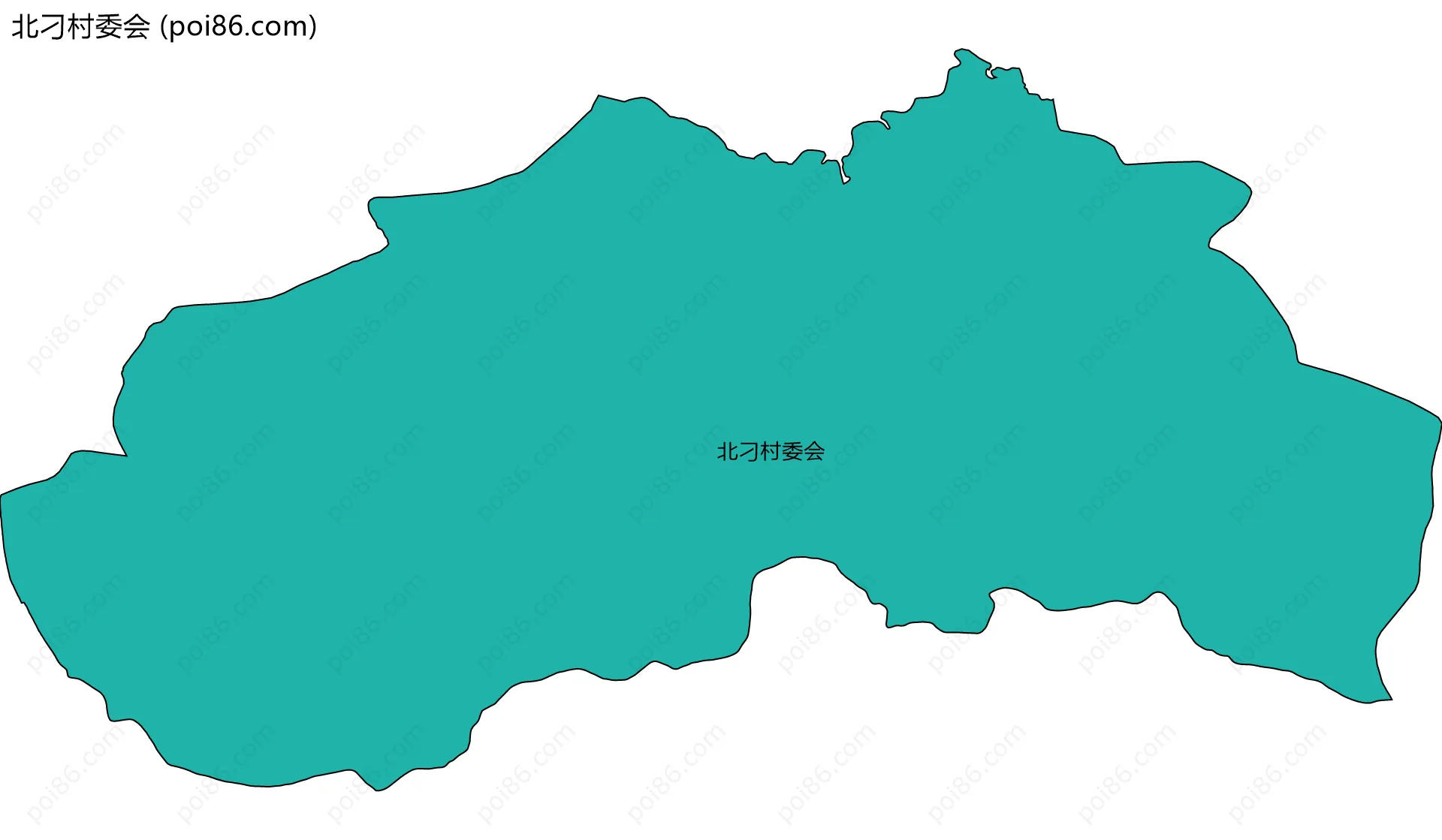北刁村委会边界地图