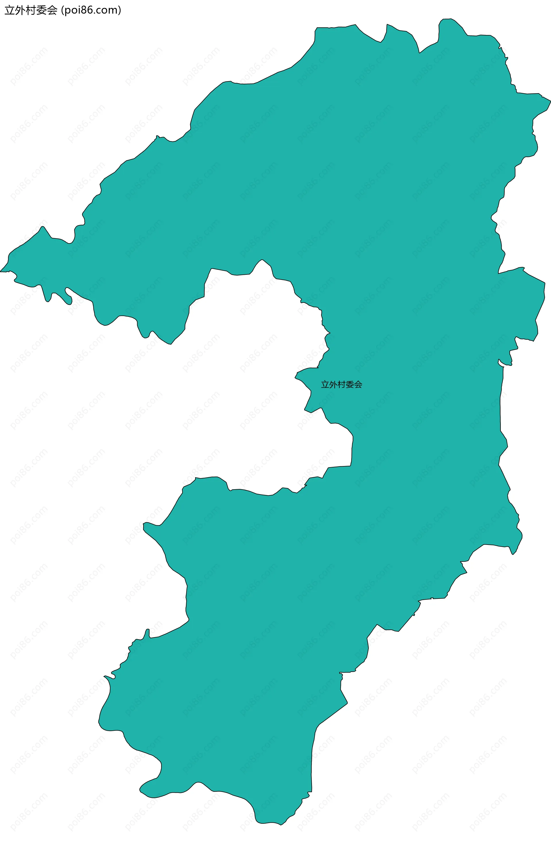 立外村委会边界地图