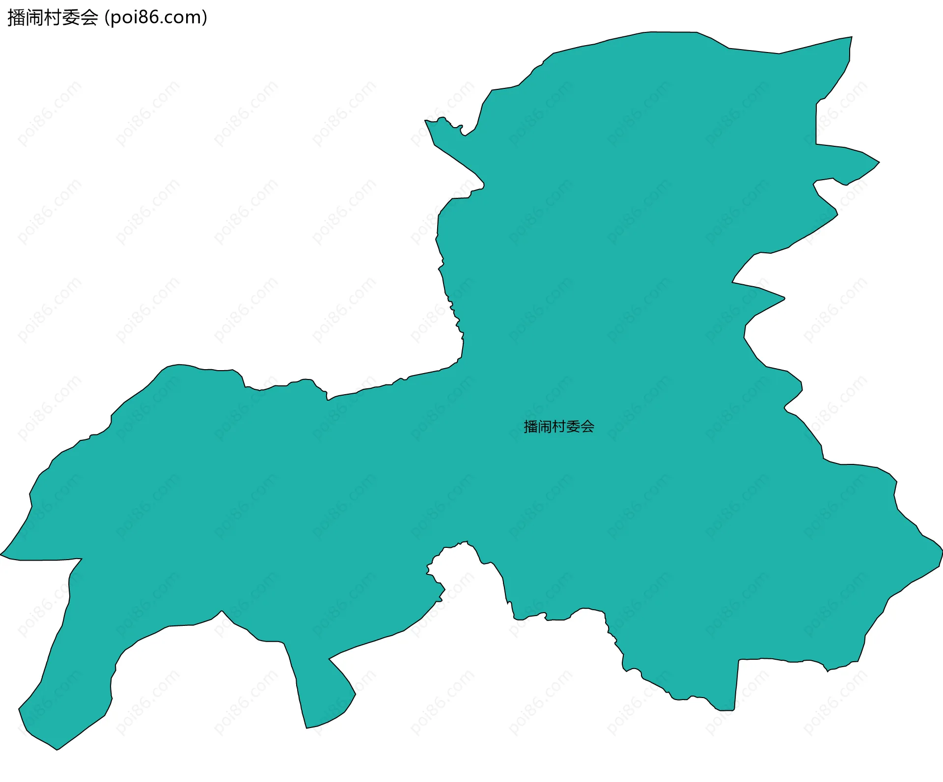 播闹村委会边界地图