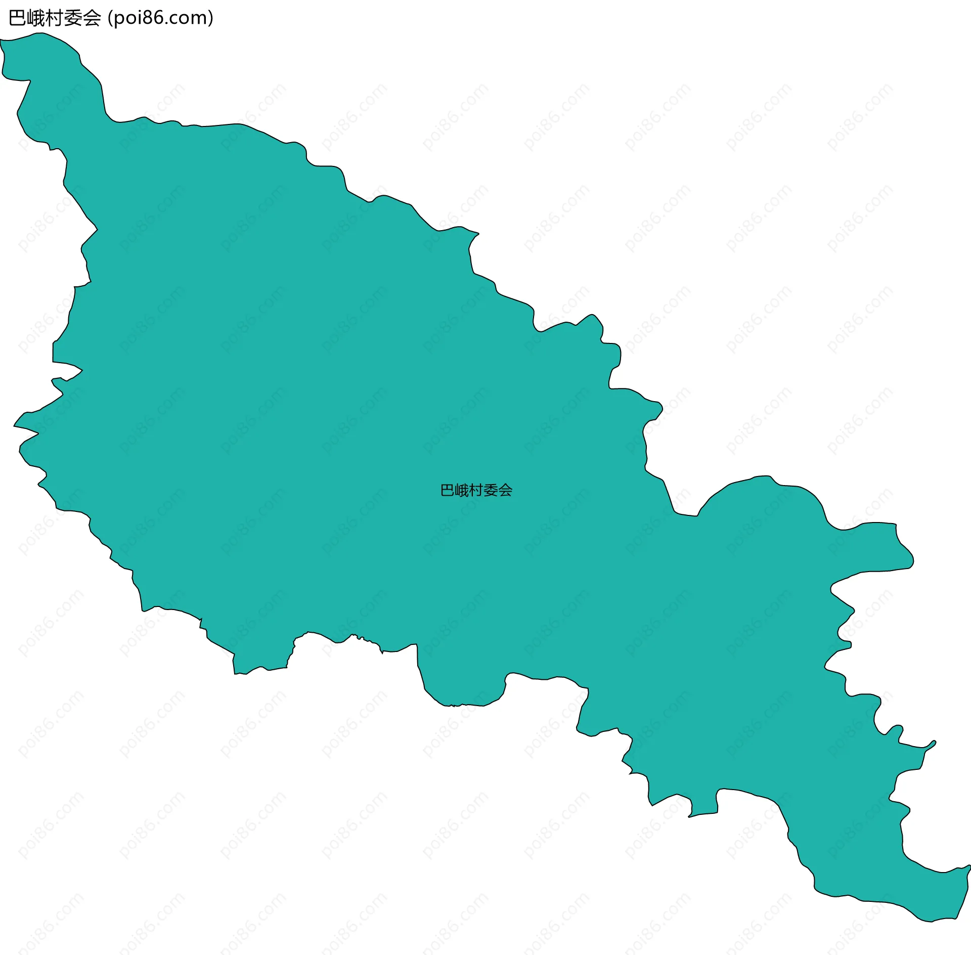 巴峨村委会边界地图