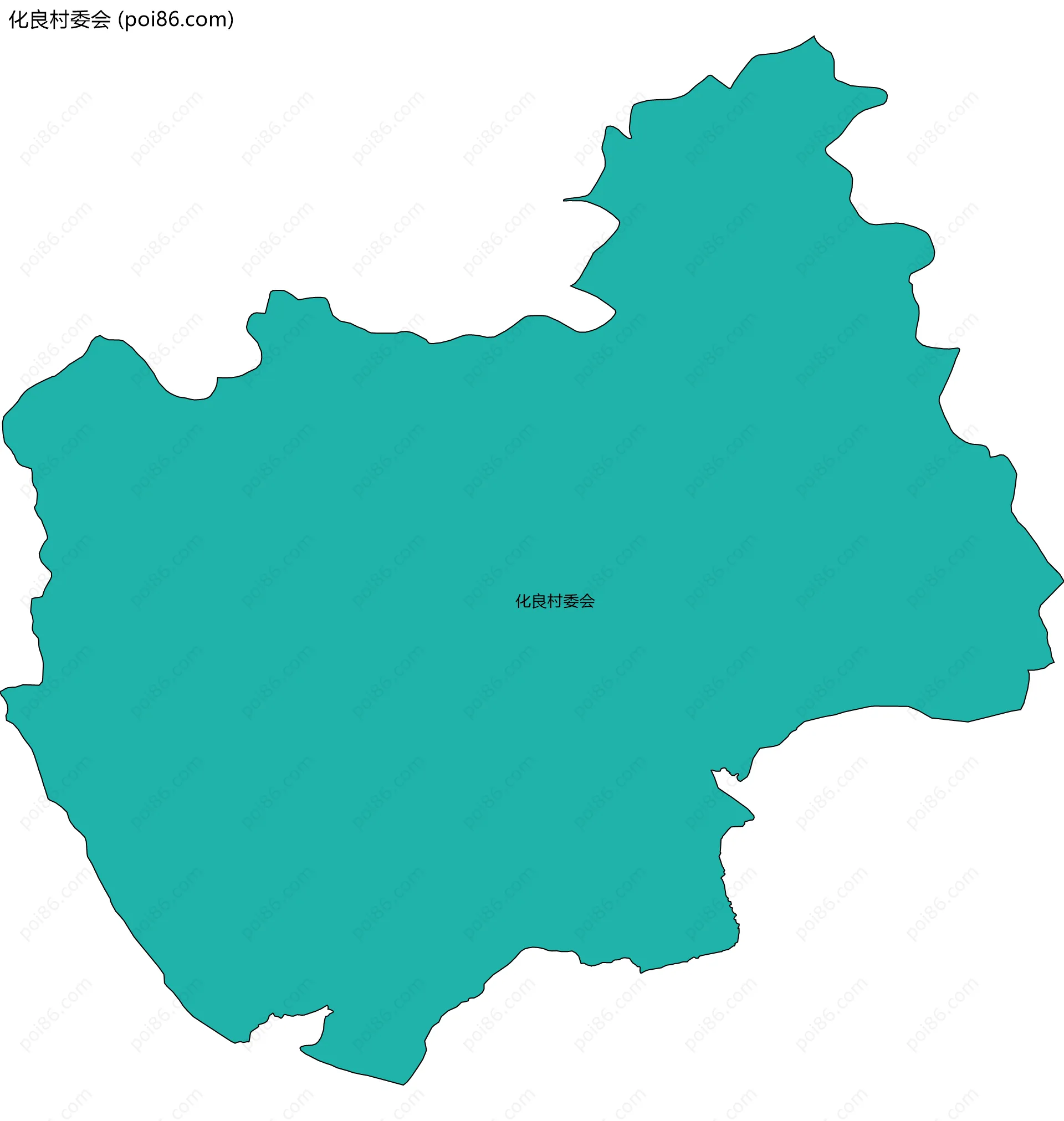 化良村委会边界地图