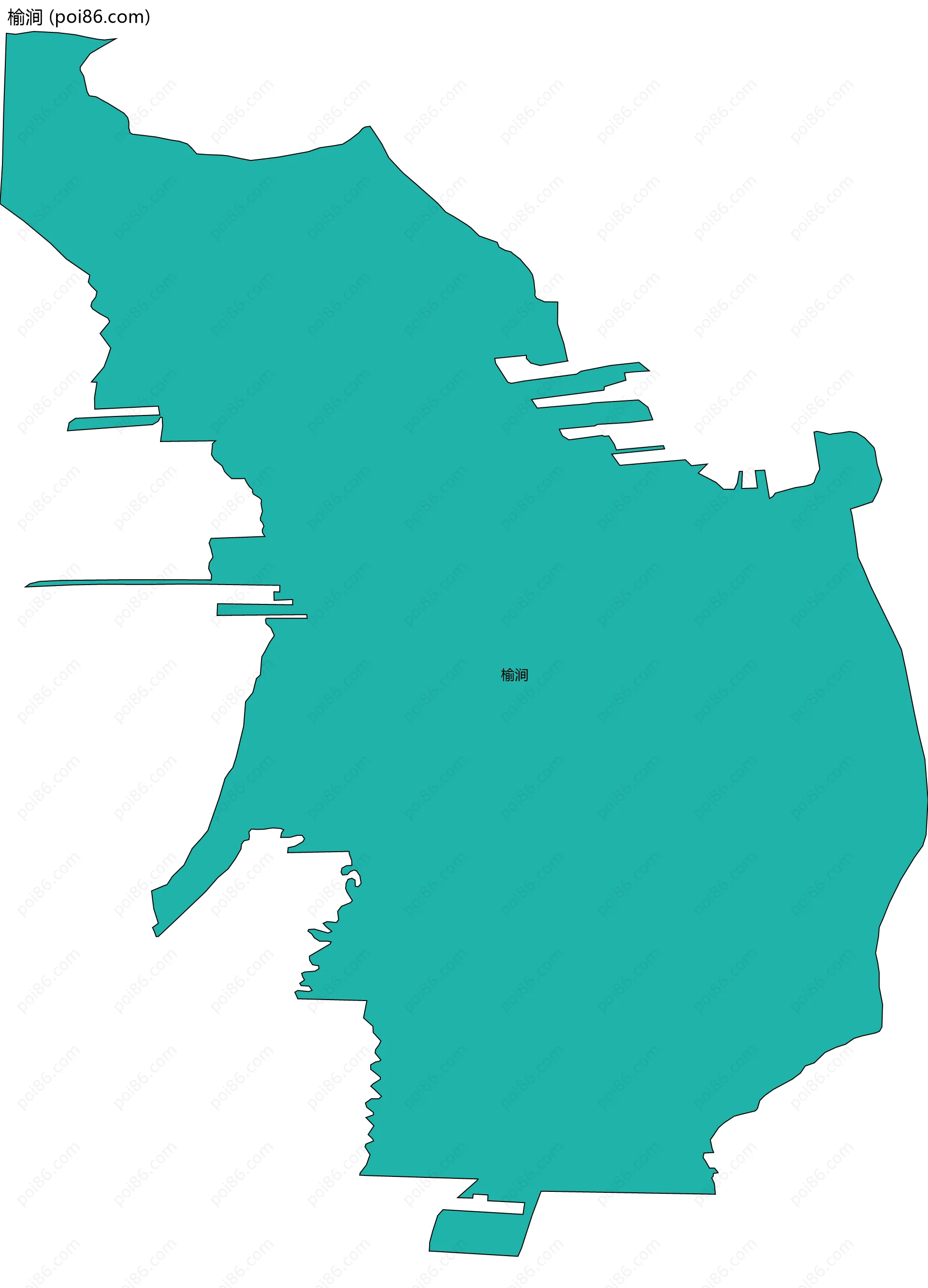 榆涧边界地图