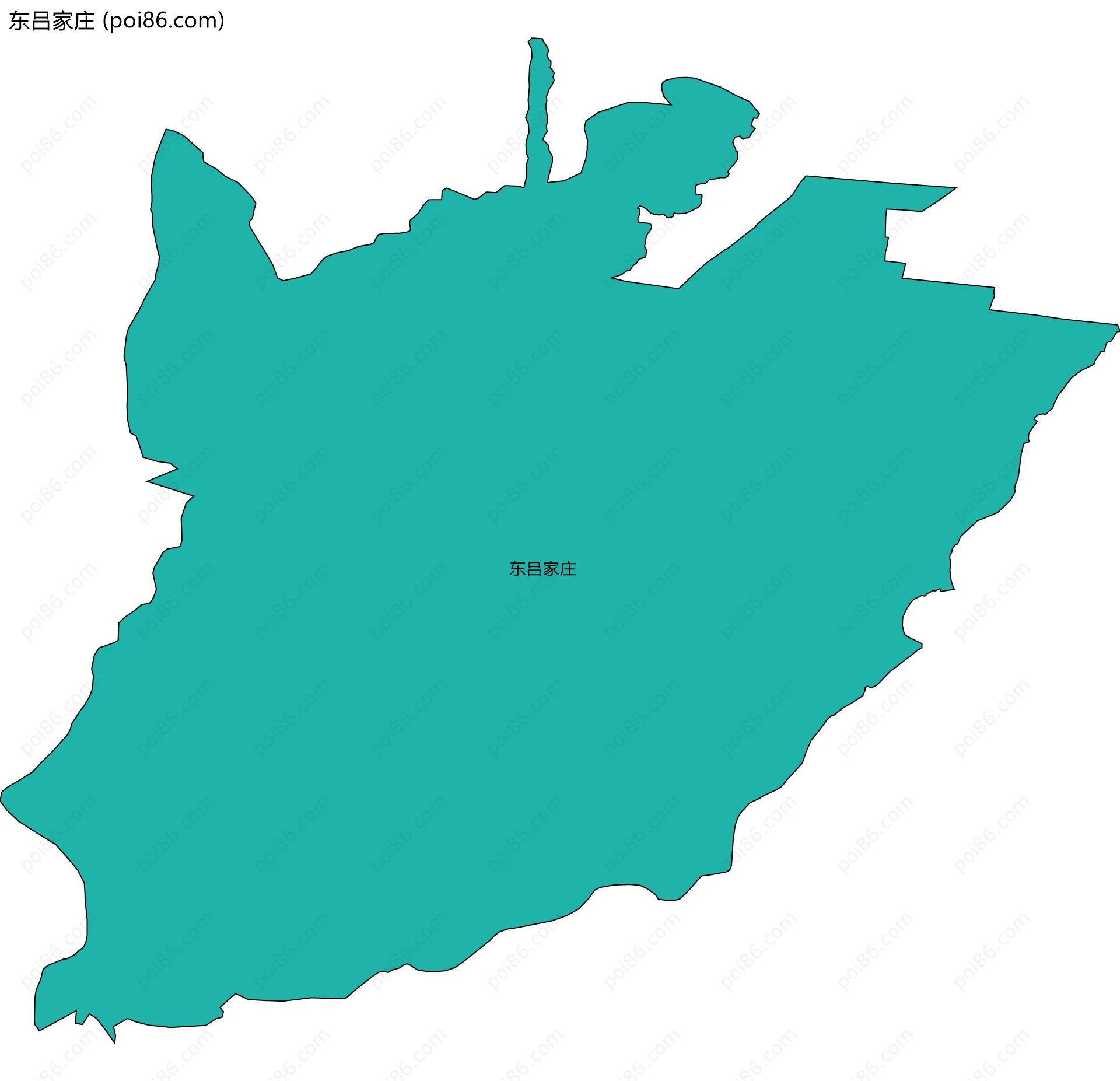 东吕家庄边界地图