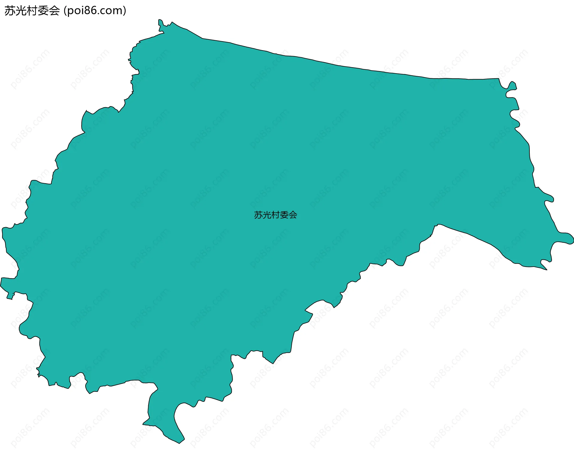 苏光村委会边界地图