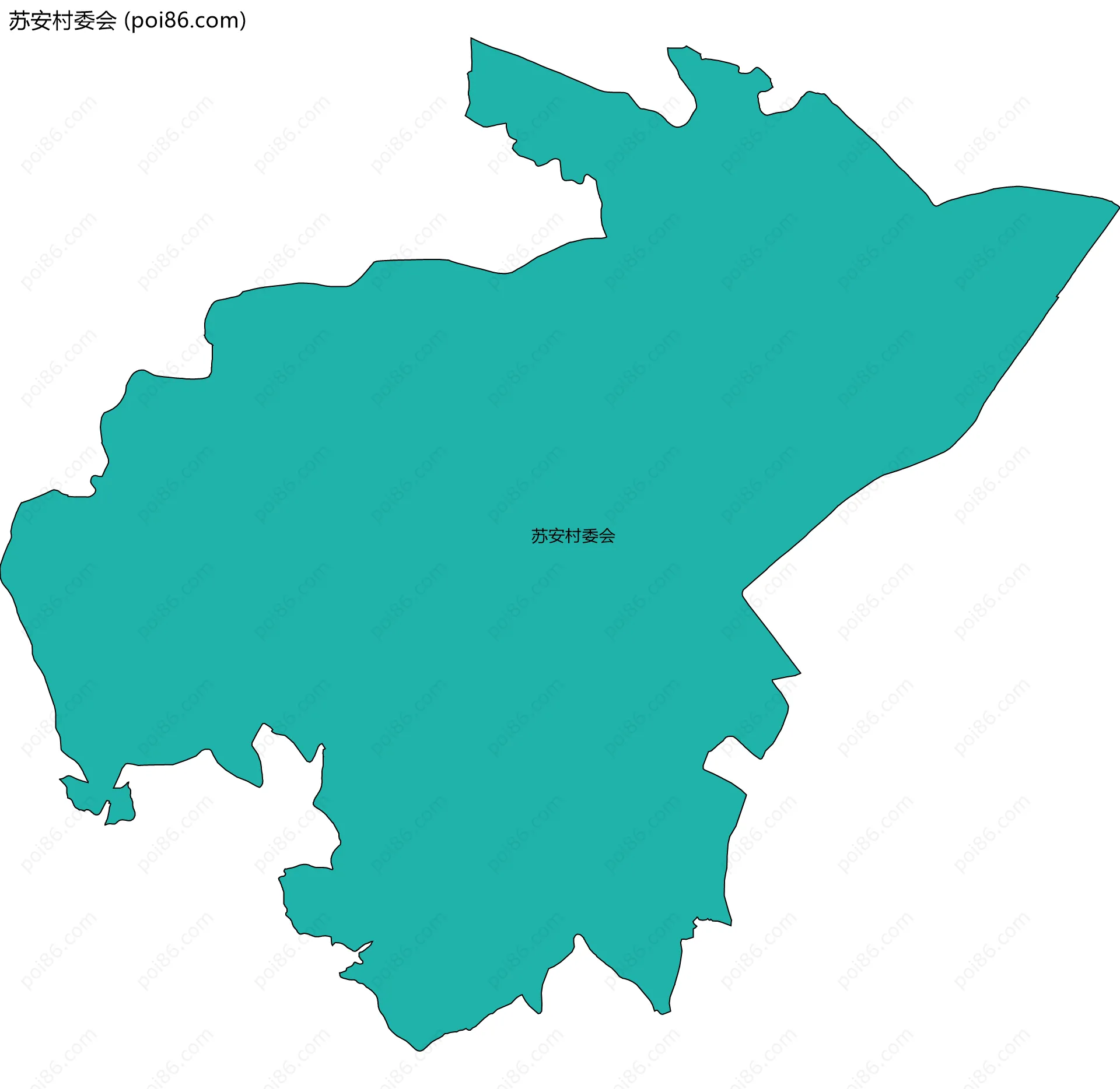 苏安村委会边界地图