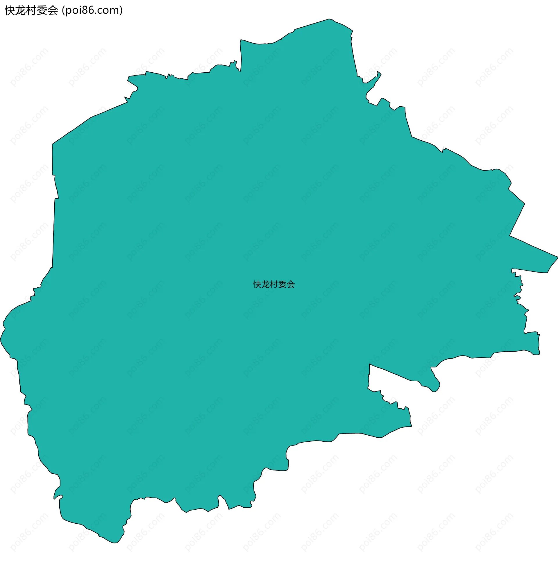 快龙村委会边界地图