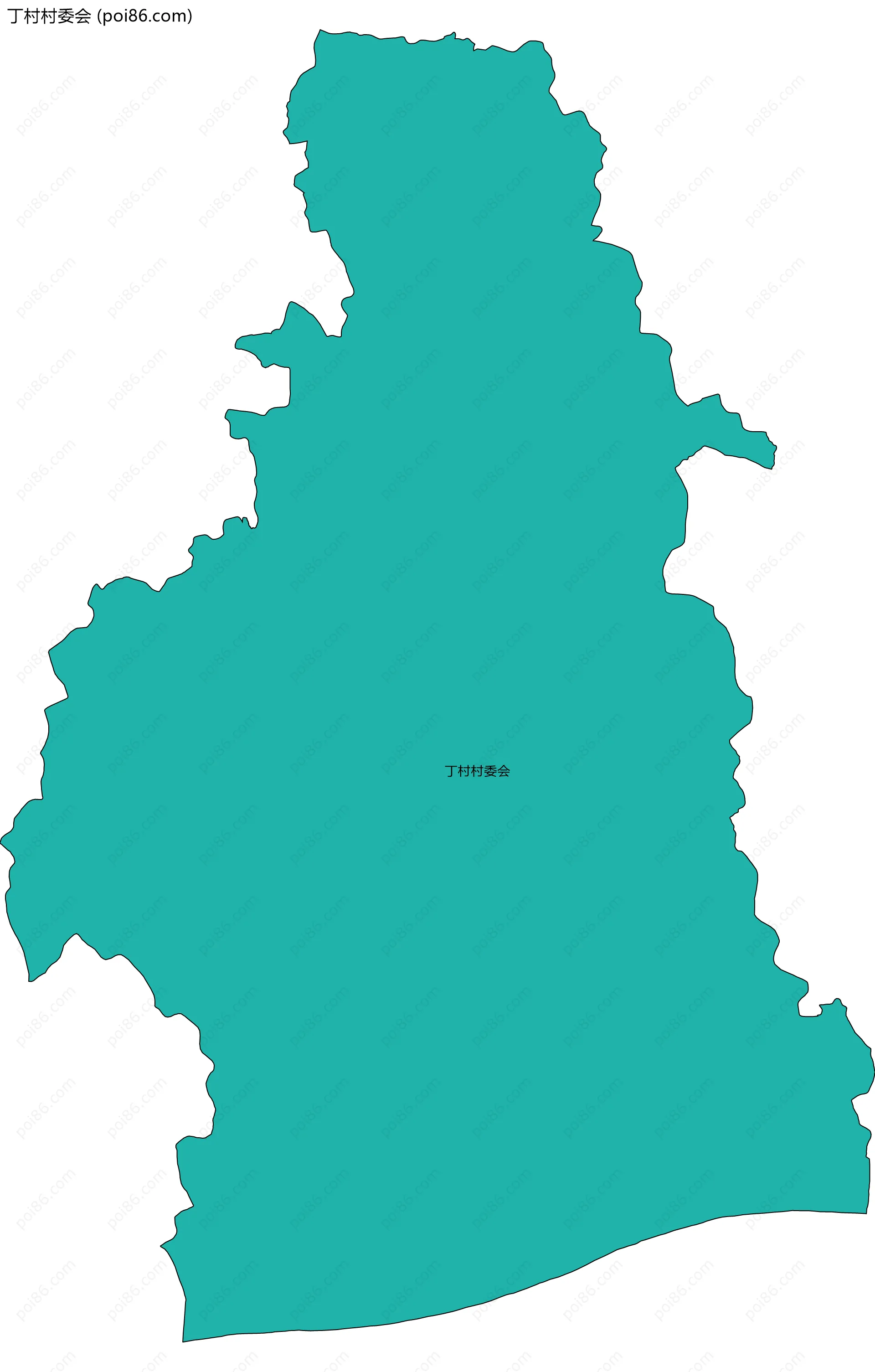 丁村村委会边界地图