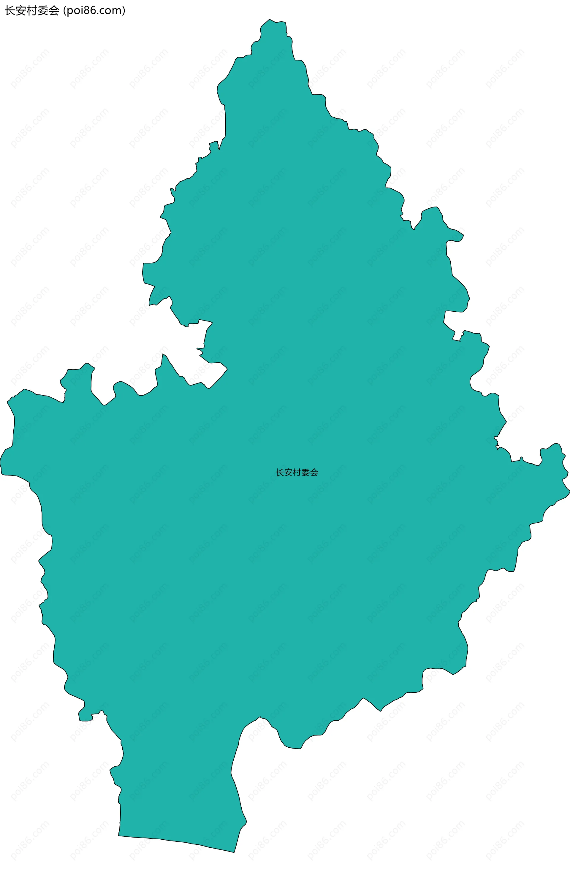 长安村委会边界地图