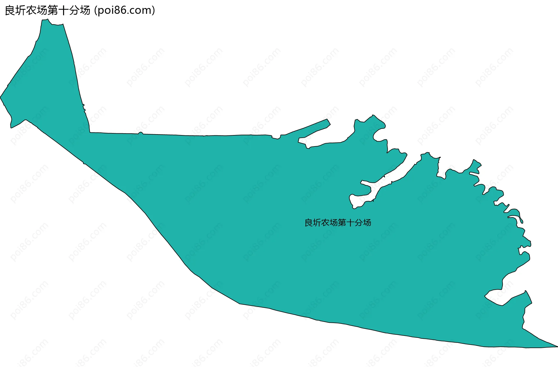良圻农场第十分场边界地图