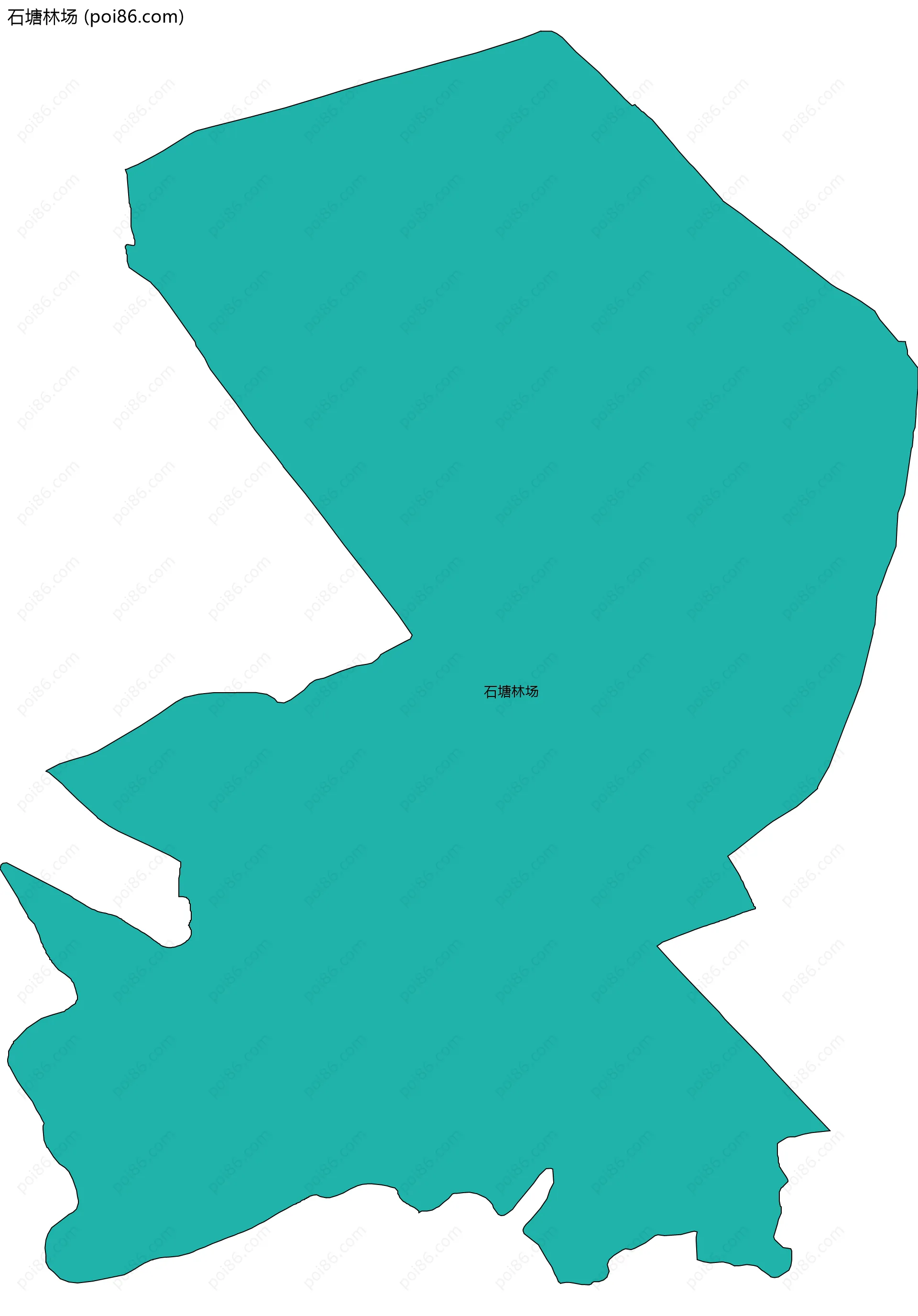 石塘林场边界地图