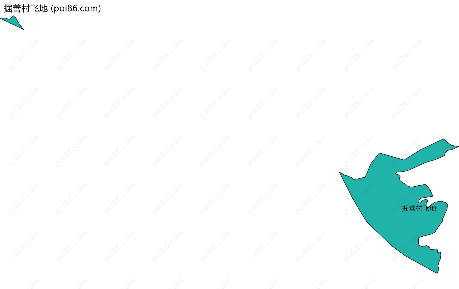 掘善村飞地边界地图