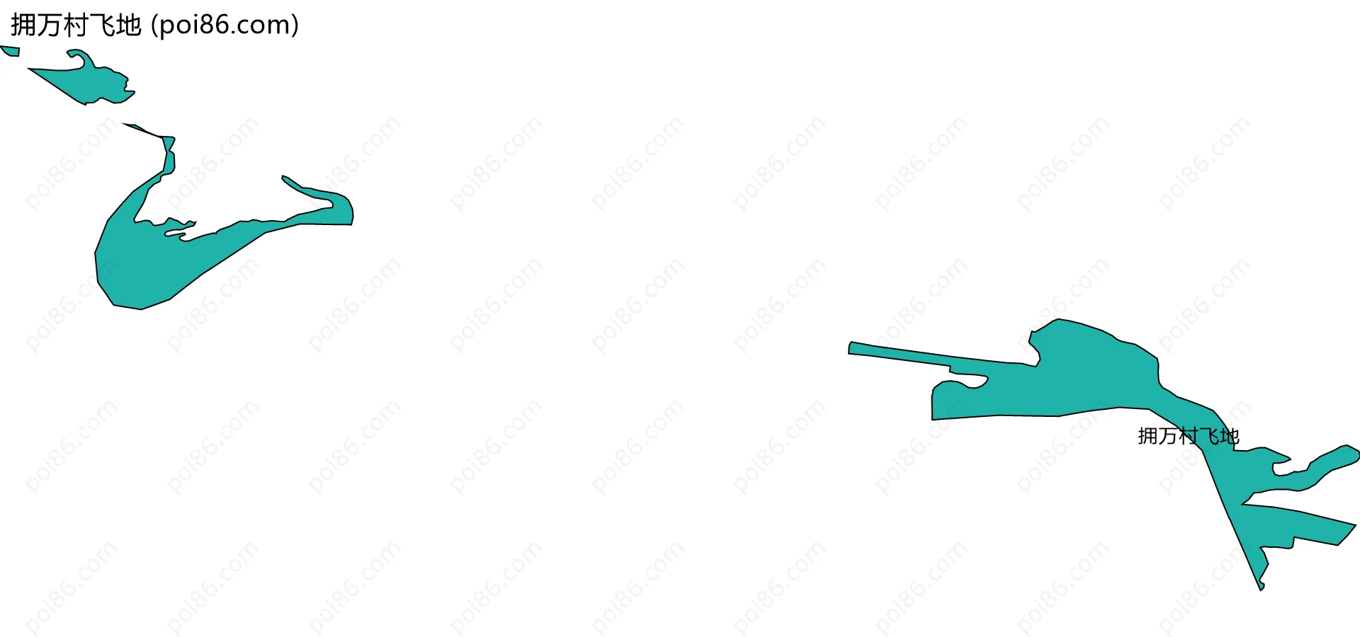 拥万村飞地边界地图