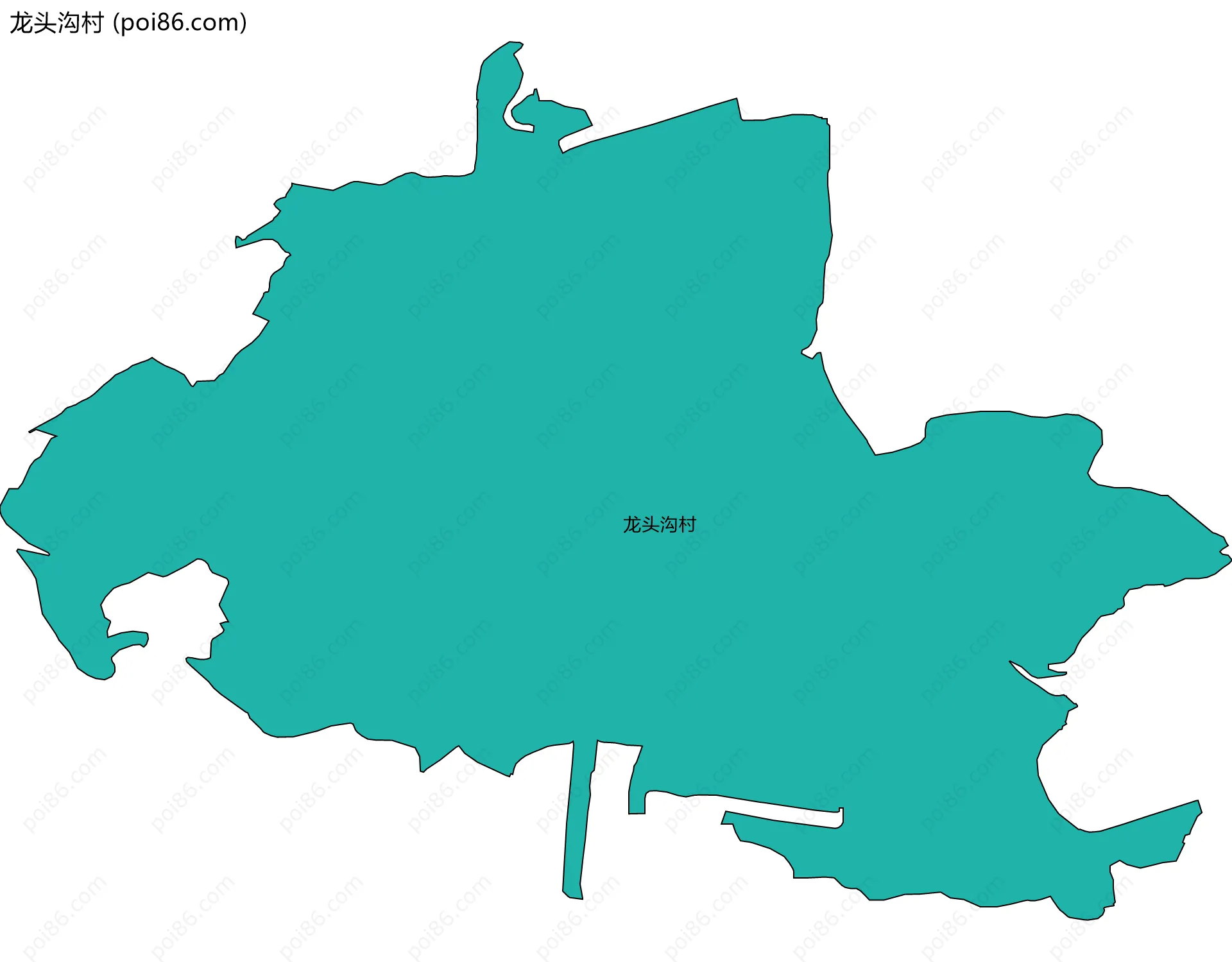 龙头沟村边界地图