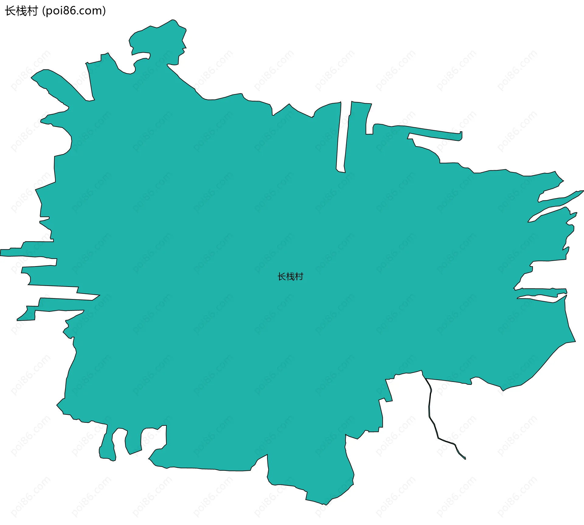 长栈村边界地图