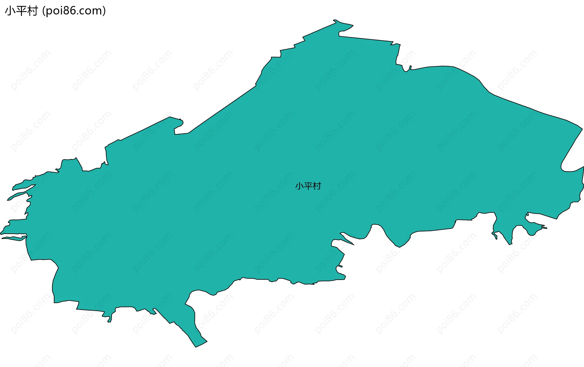 小平村边界地图