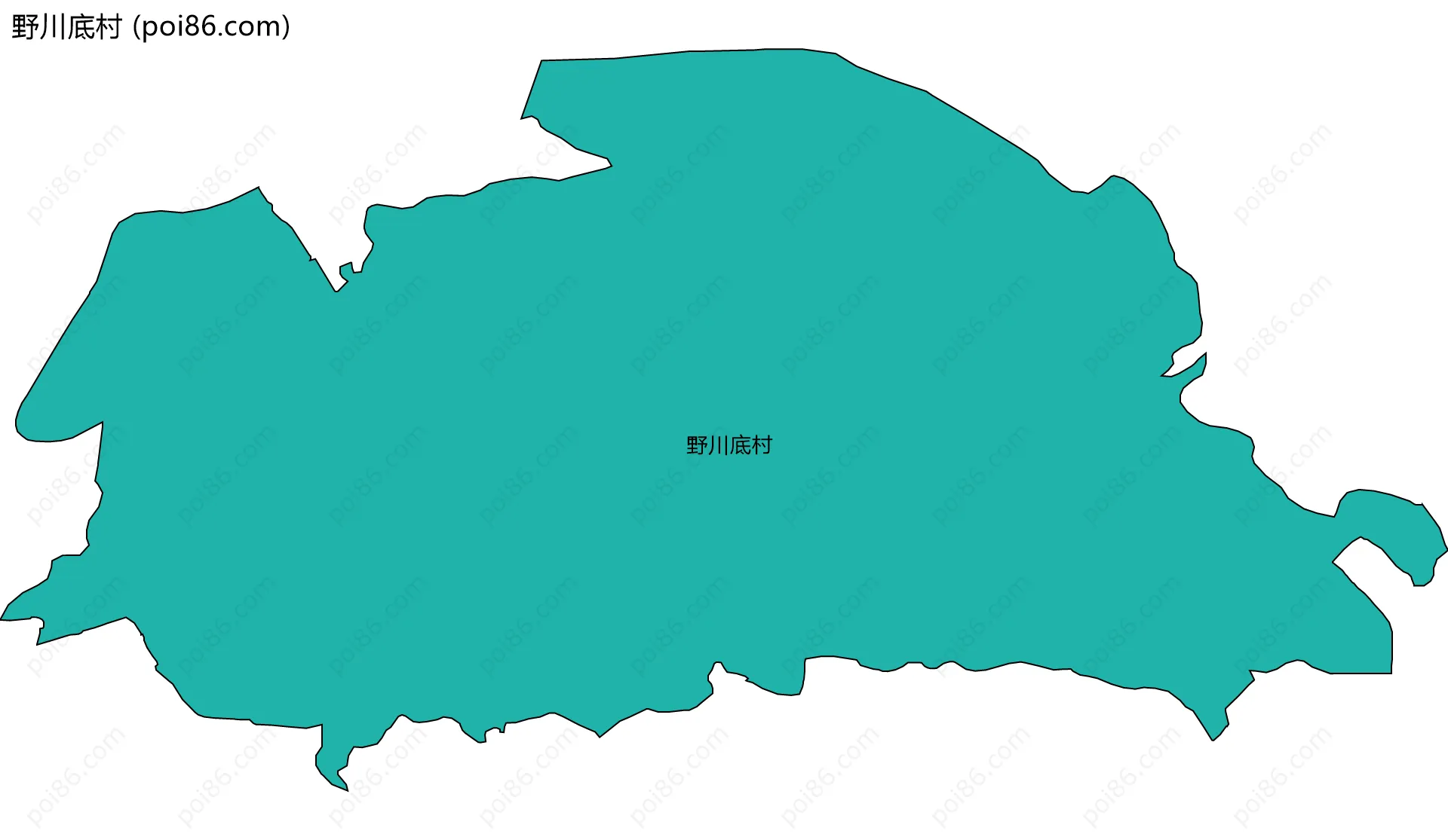 野川底村边界地图