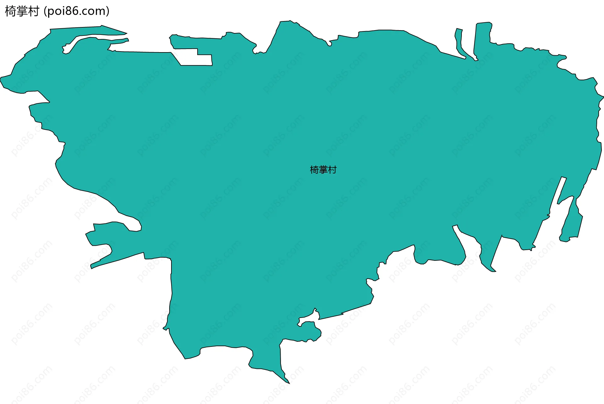 椅掌村边界地图