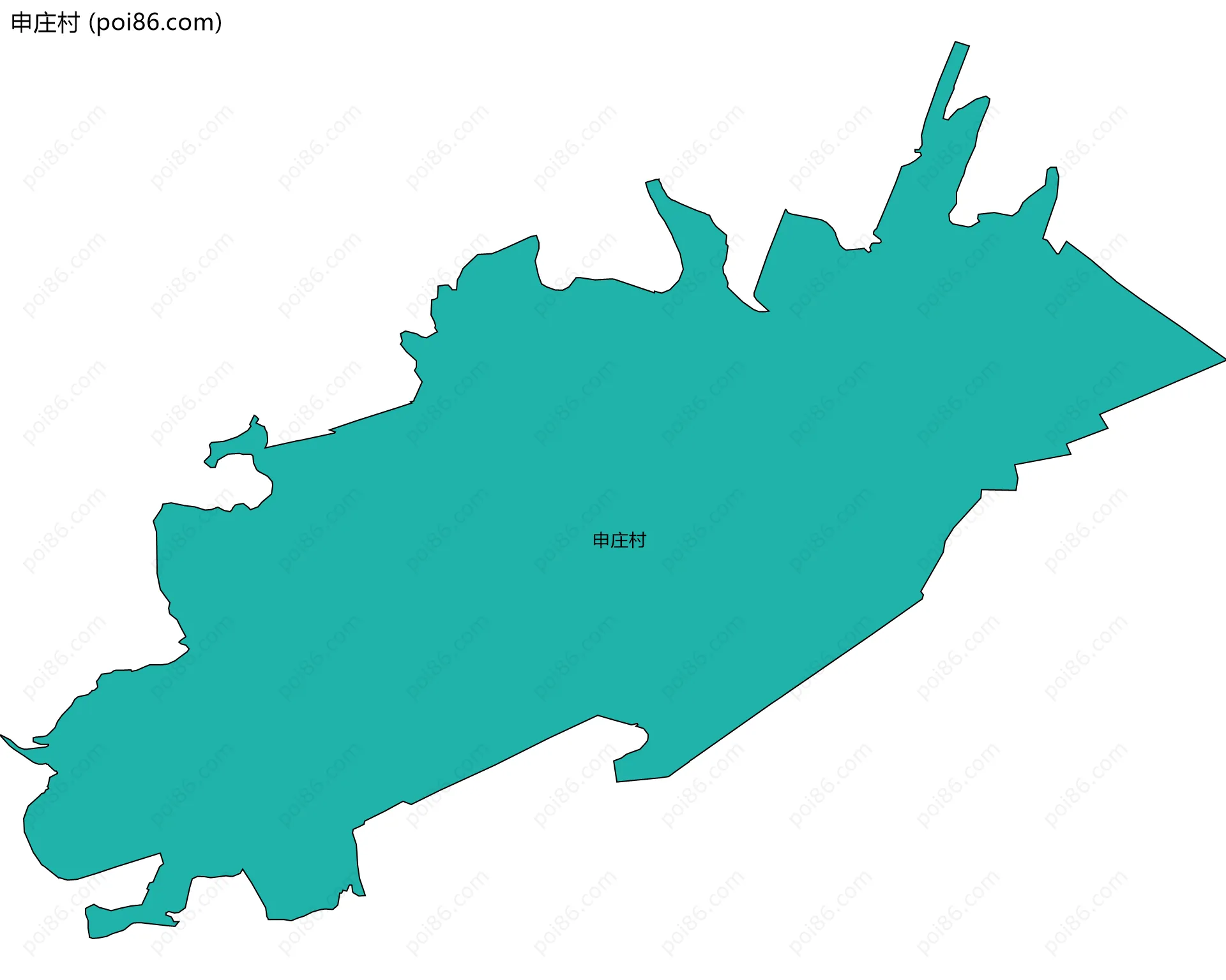 申庄村边界地图