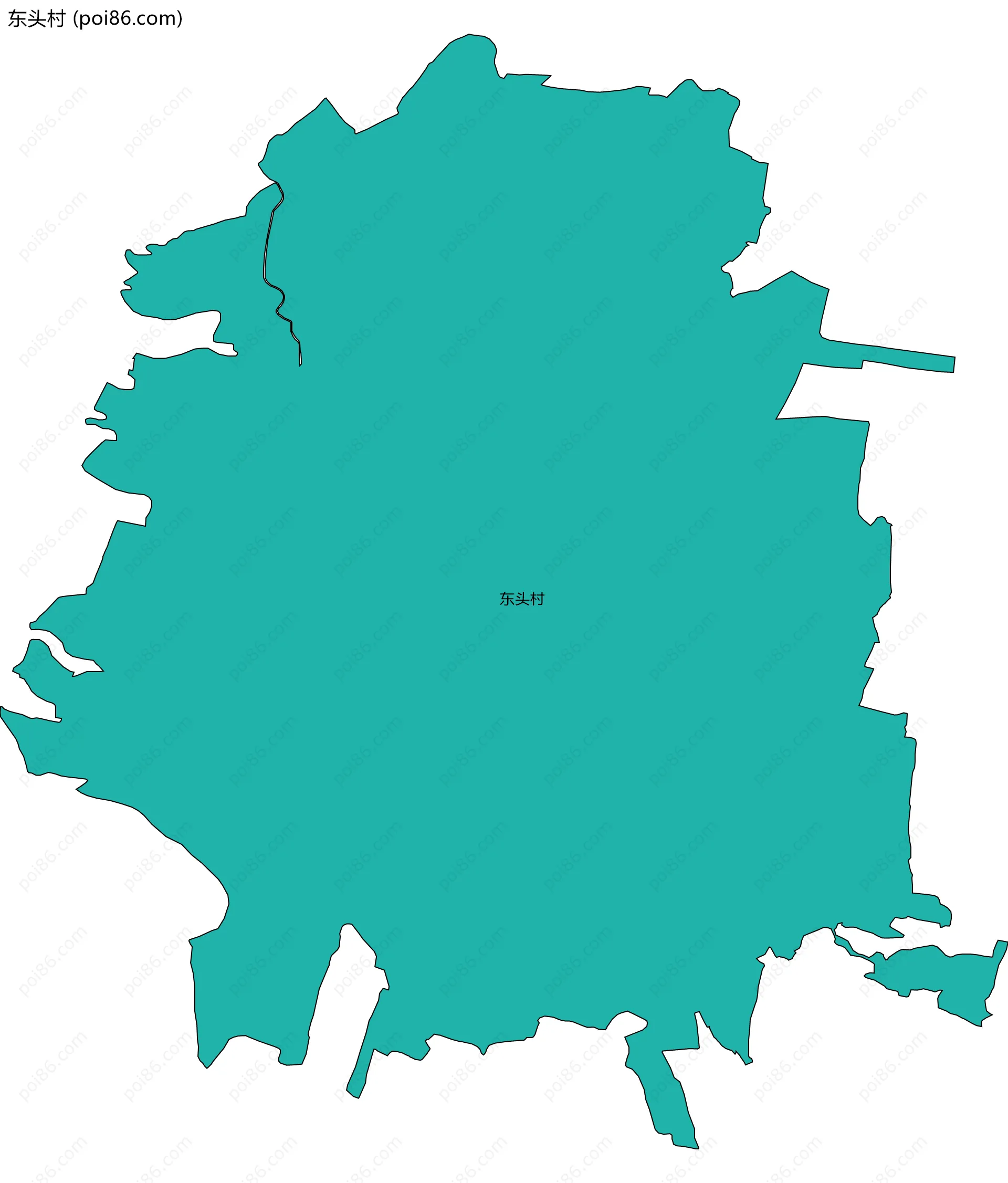 东头村边界地图