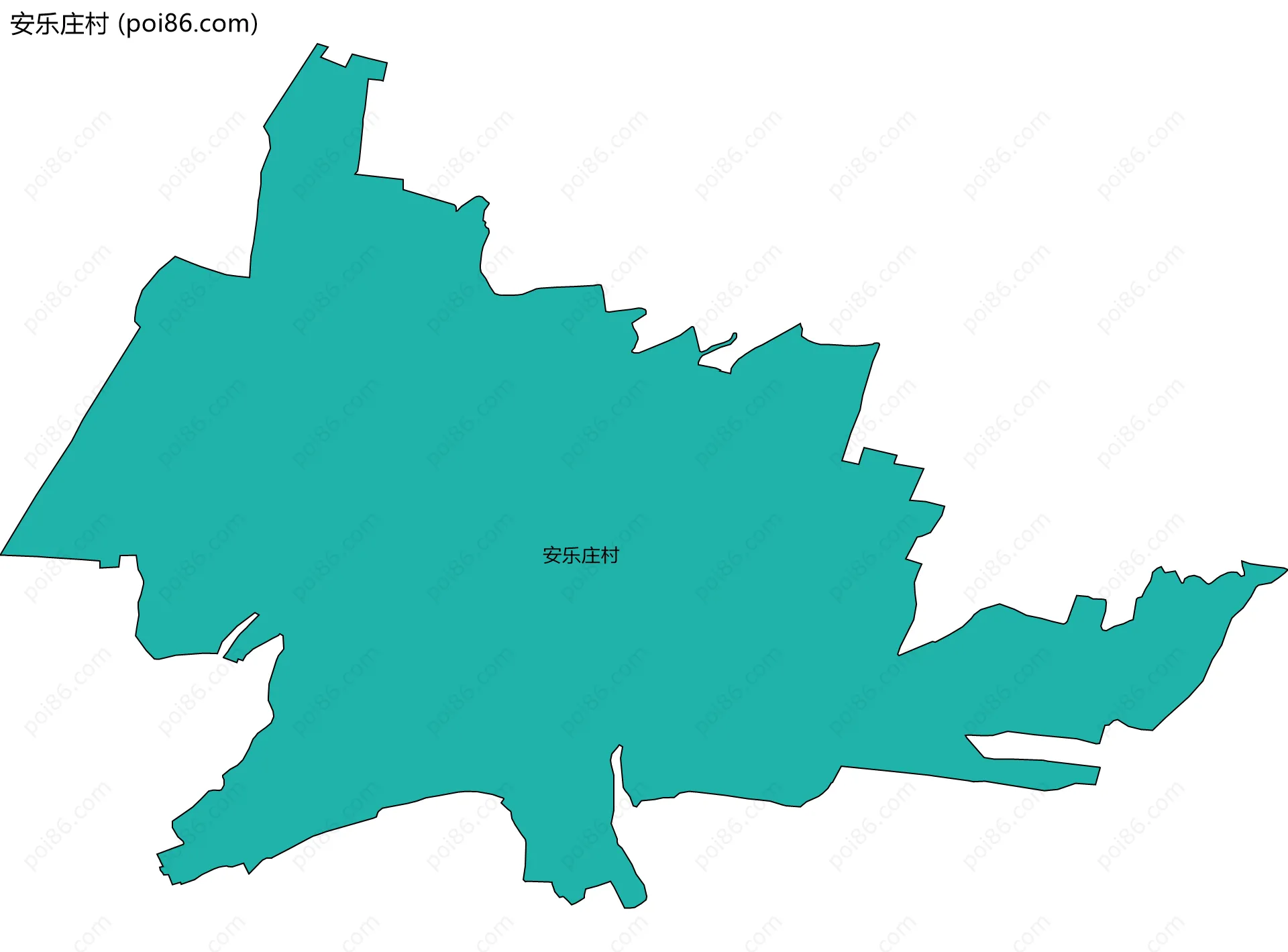 安乐庄村边界地图
