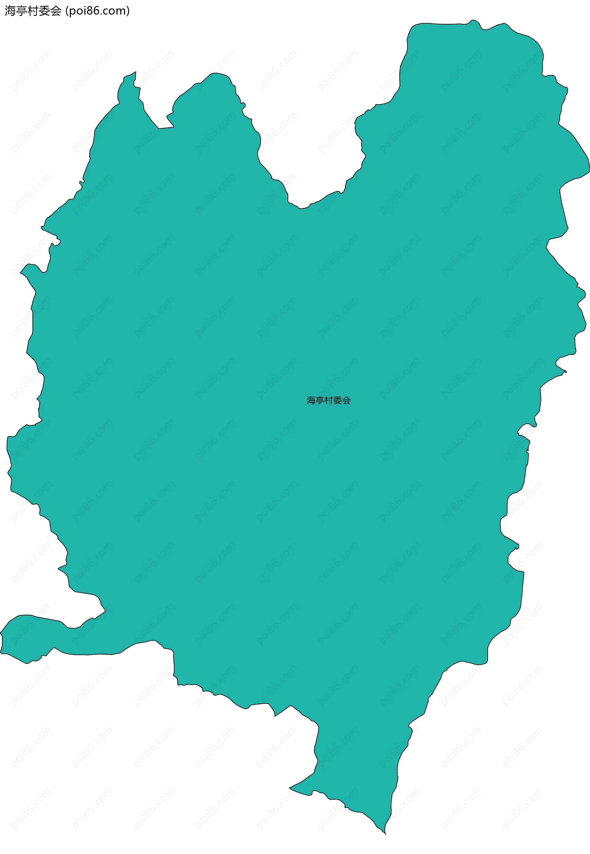 海亭村委会边界地图